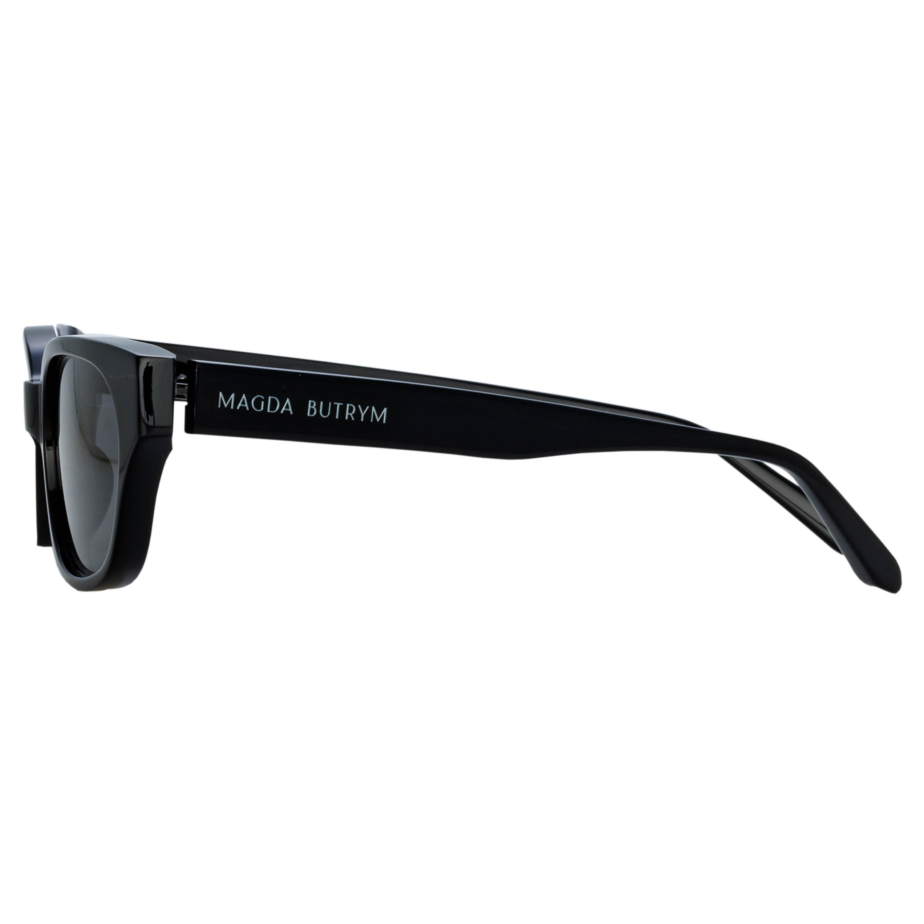 Medium Cat Eye Sunglasses in Black and Grey