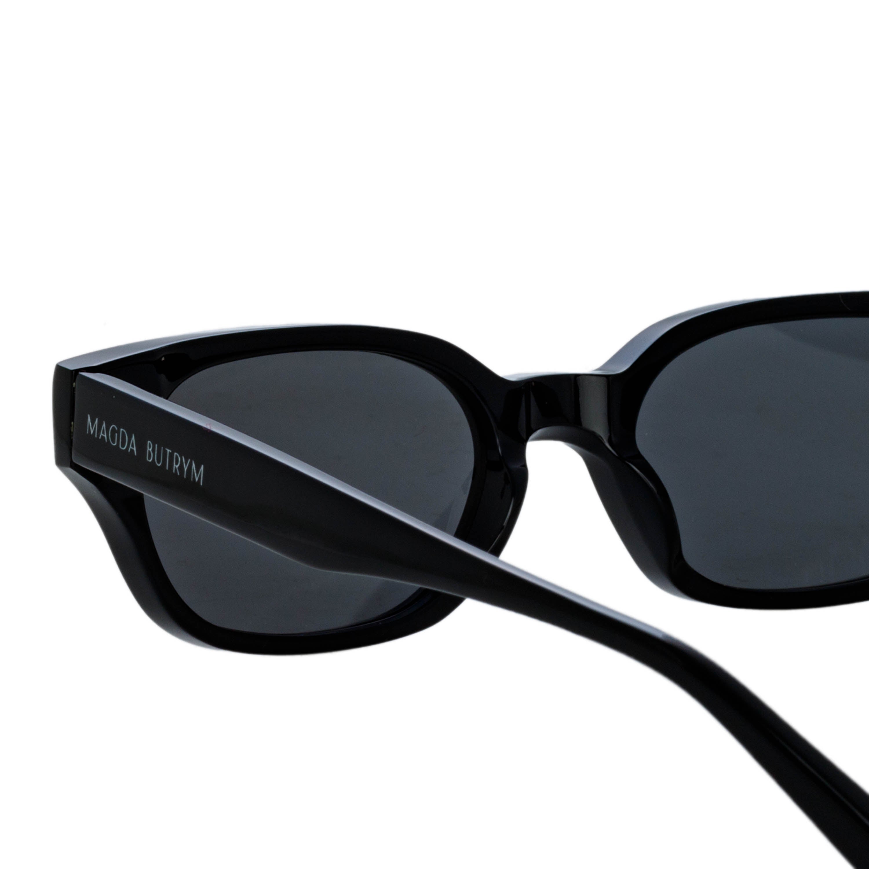 Medium Cat Eye Sunglasses in Black and Grey