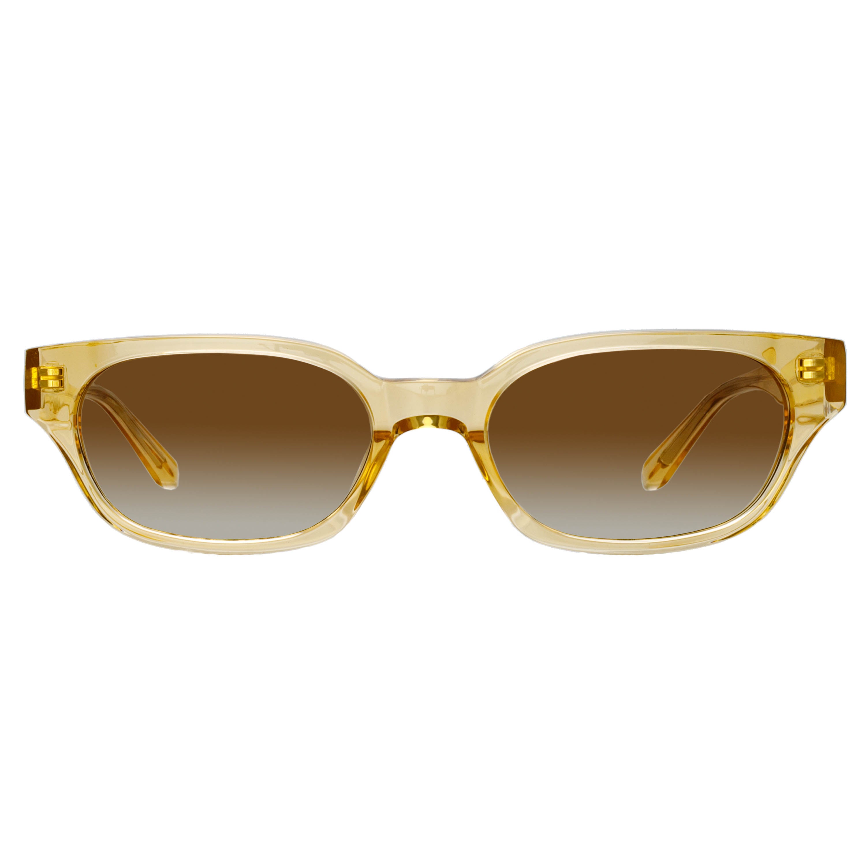 Medium Cat Eye Sunglasses in Translucent Yellow