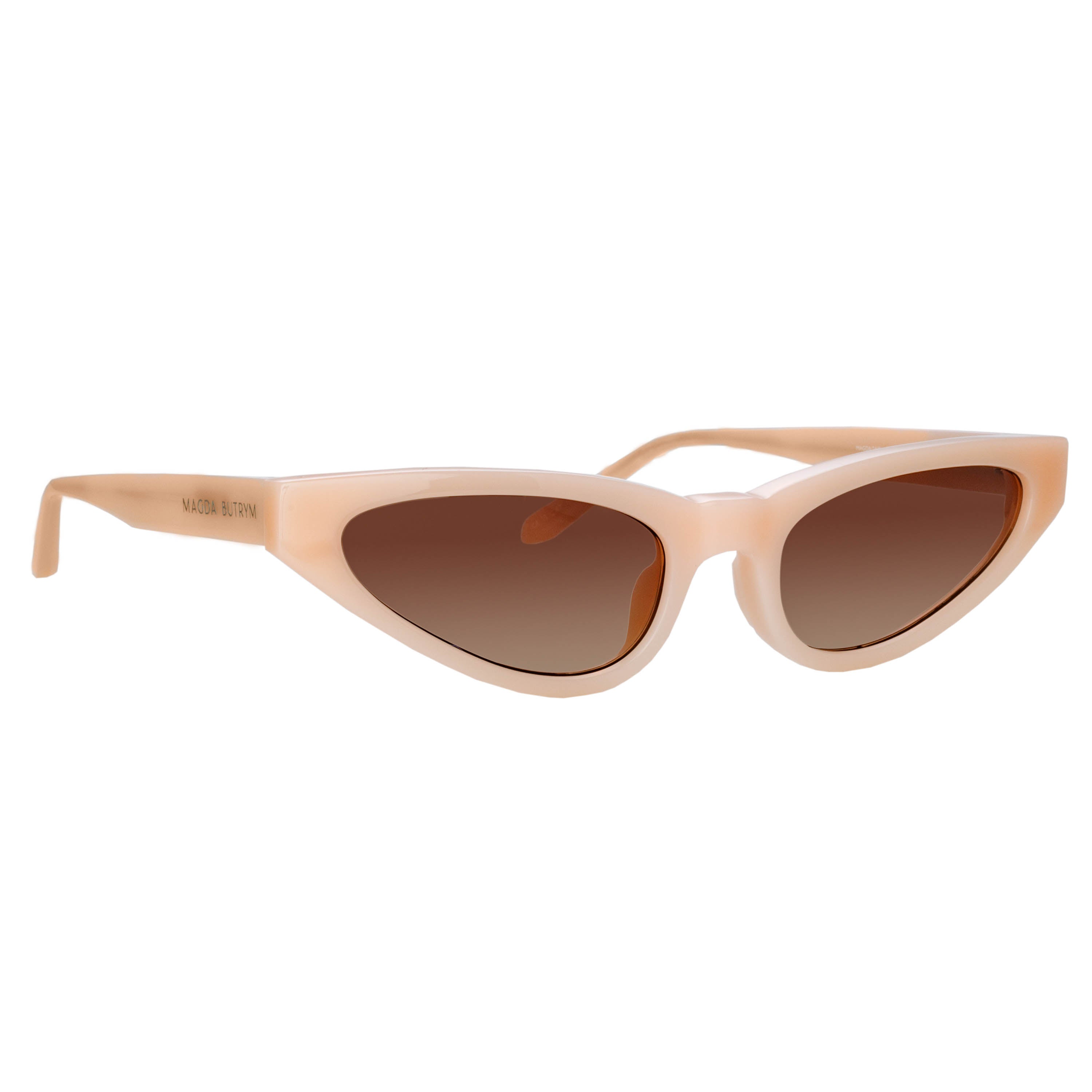 Slim Cat Eye Sunglasses in Peach