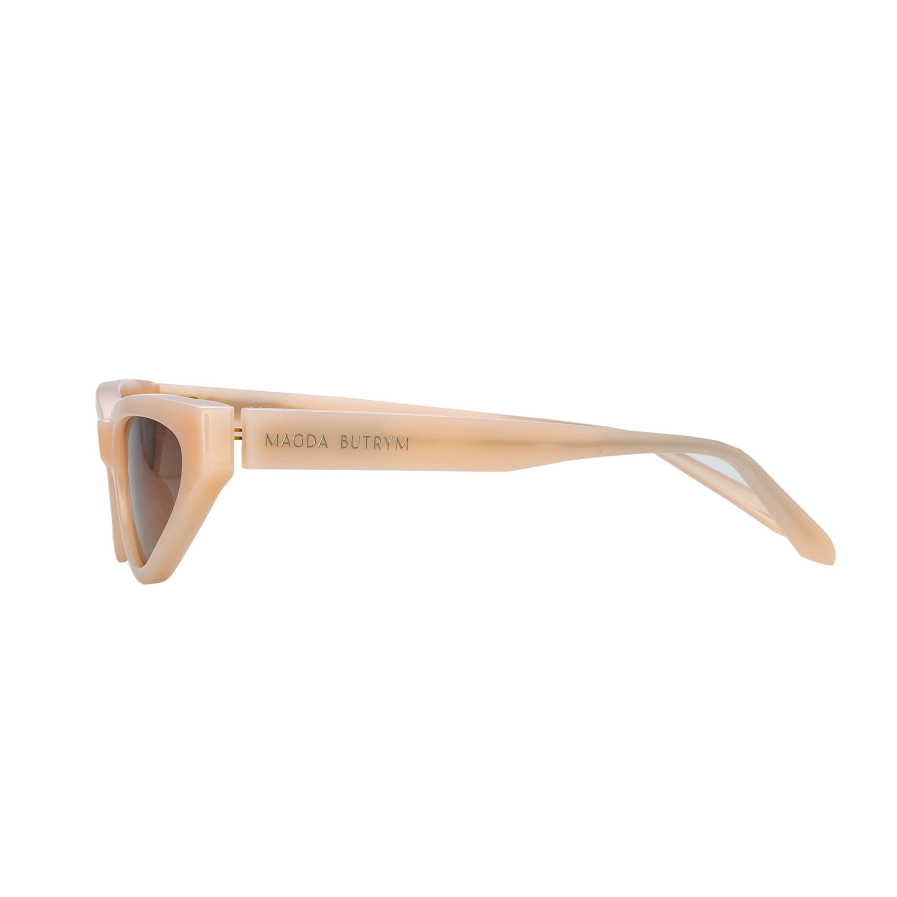 Slim Cat Eye Sunglasses in Peach