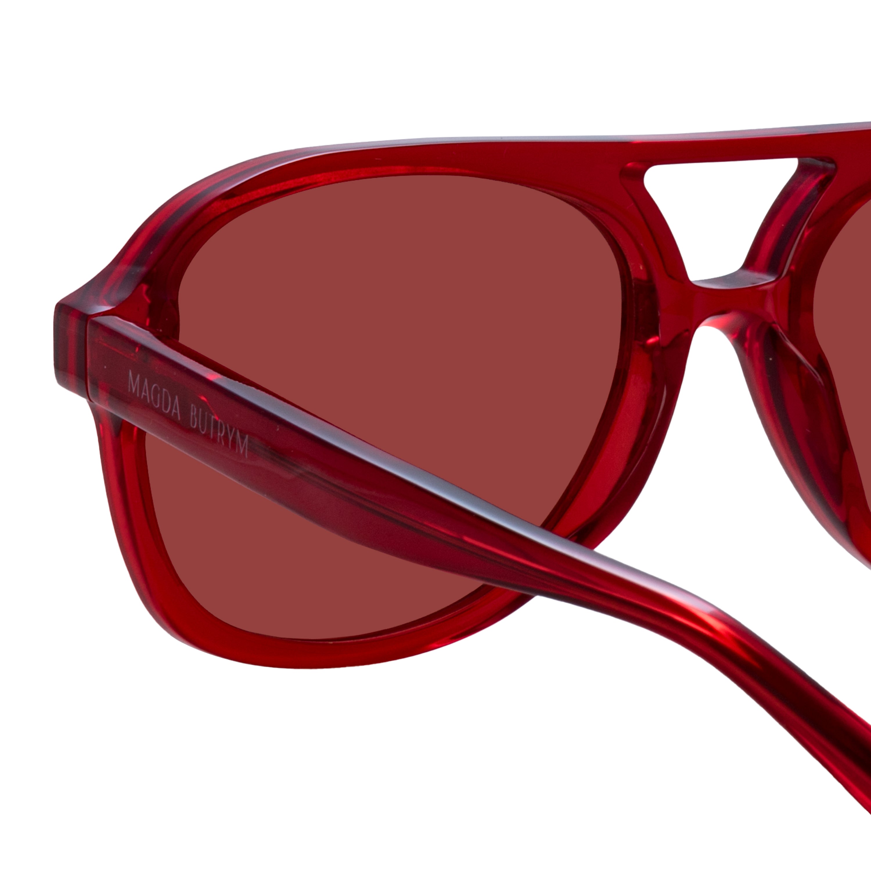 Aviator Sunglasses in Red