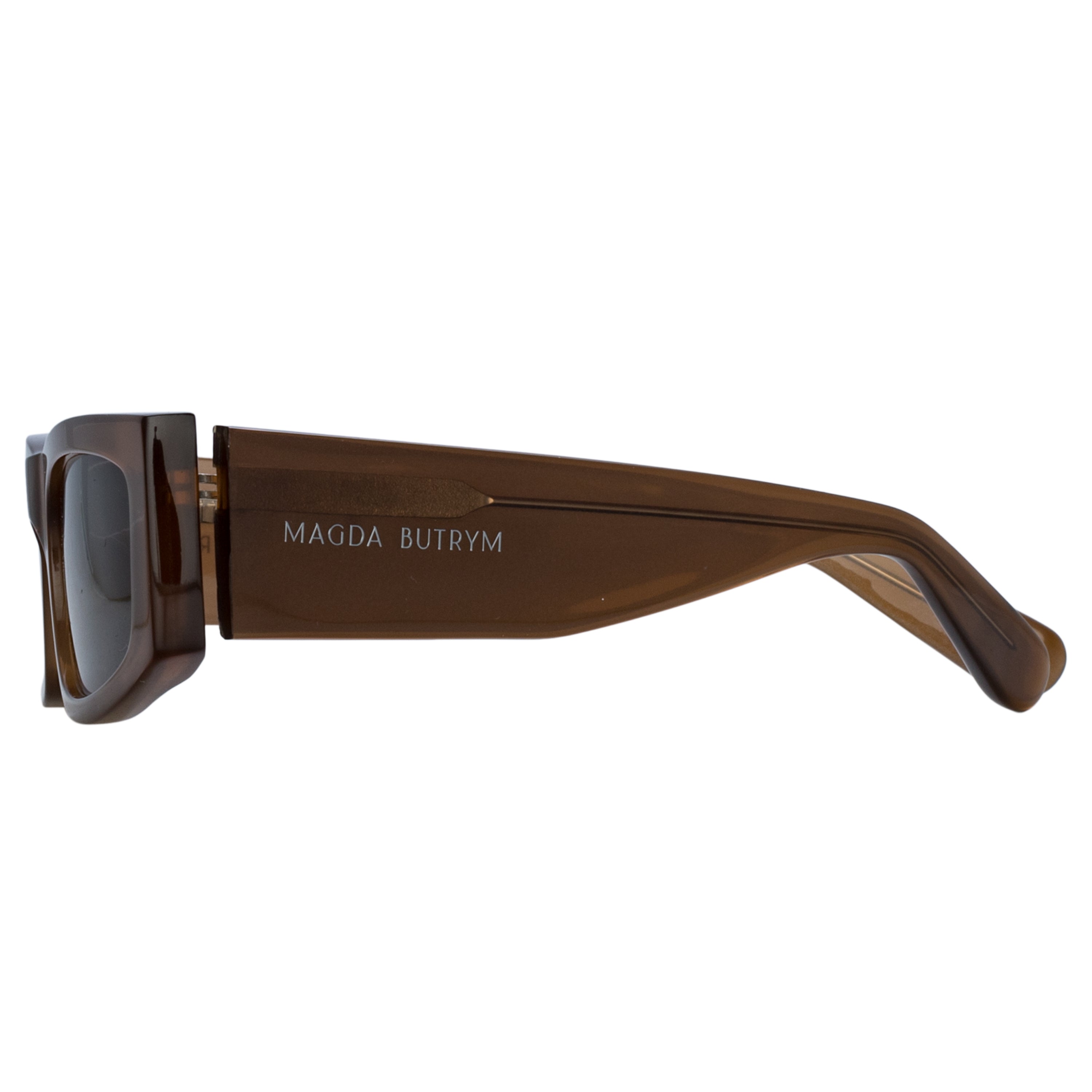 Rectangular Sunglasses in Brown