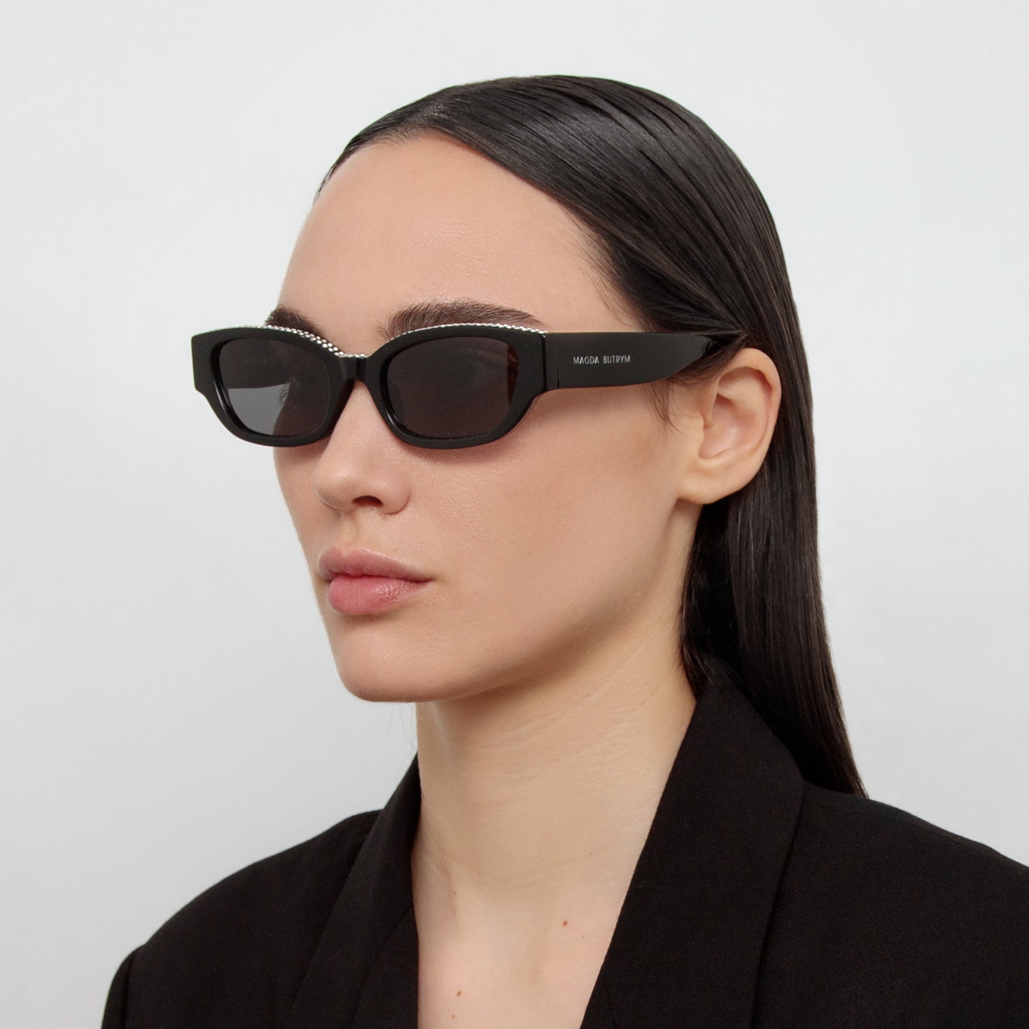 Cat Eye Sunglasses in Black