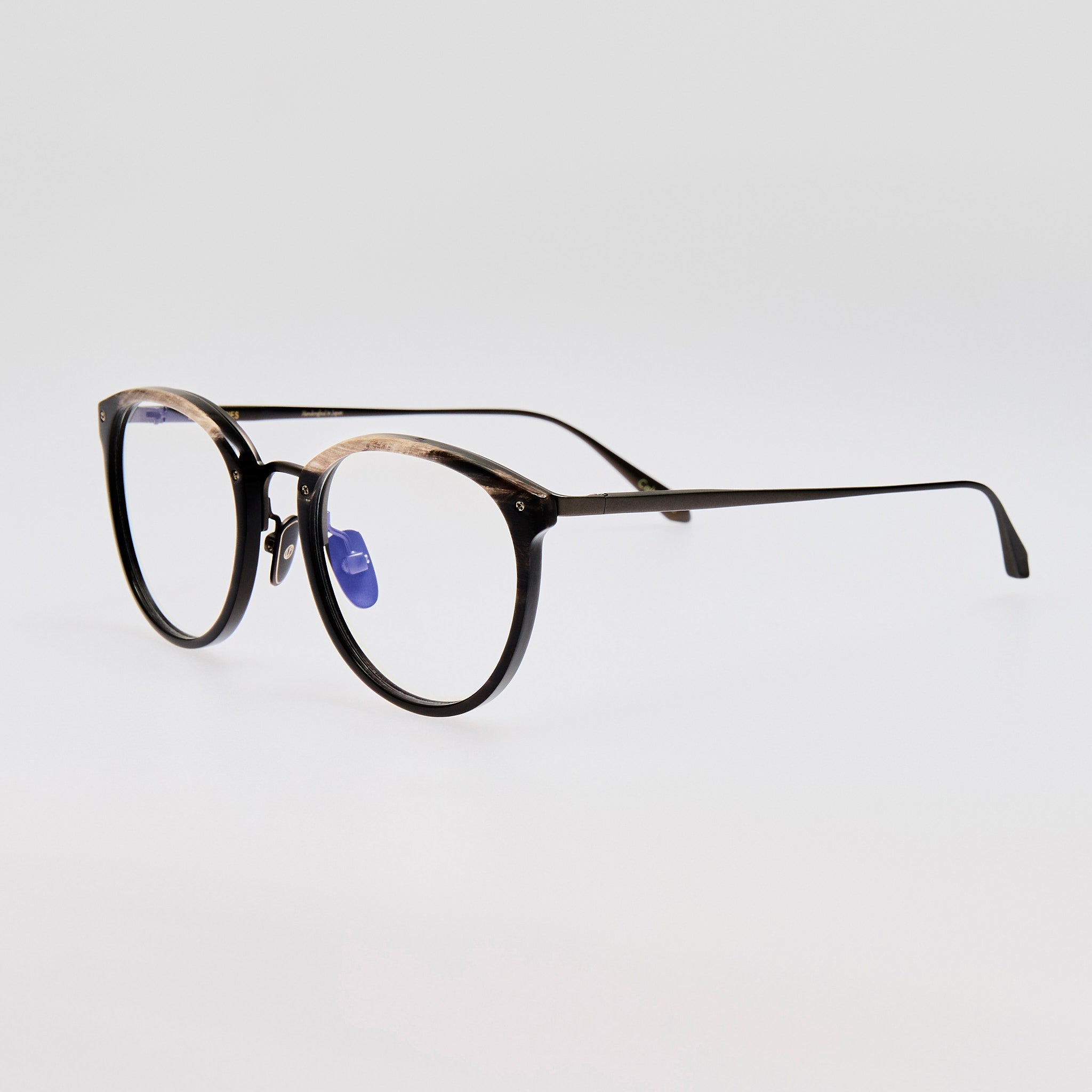 Calthorpe Optical Frame in Buffalo Horn and 925 Sterling Silver