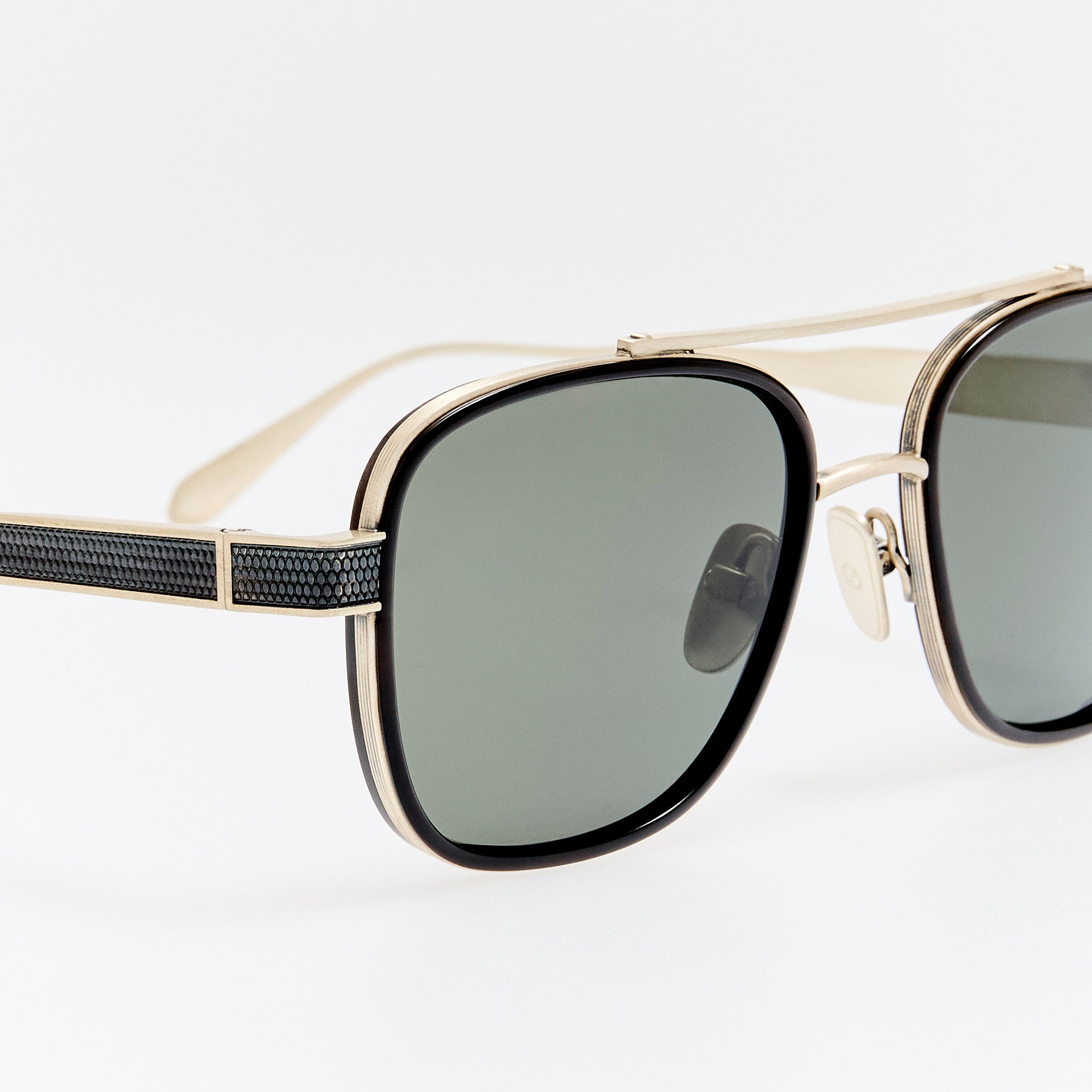 Hyde Sunglasses in Buffalo Horn and 925 Sterling Silver
