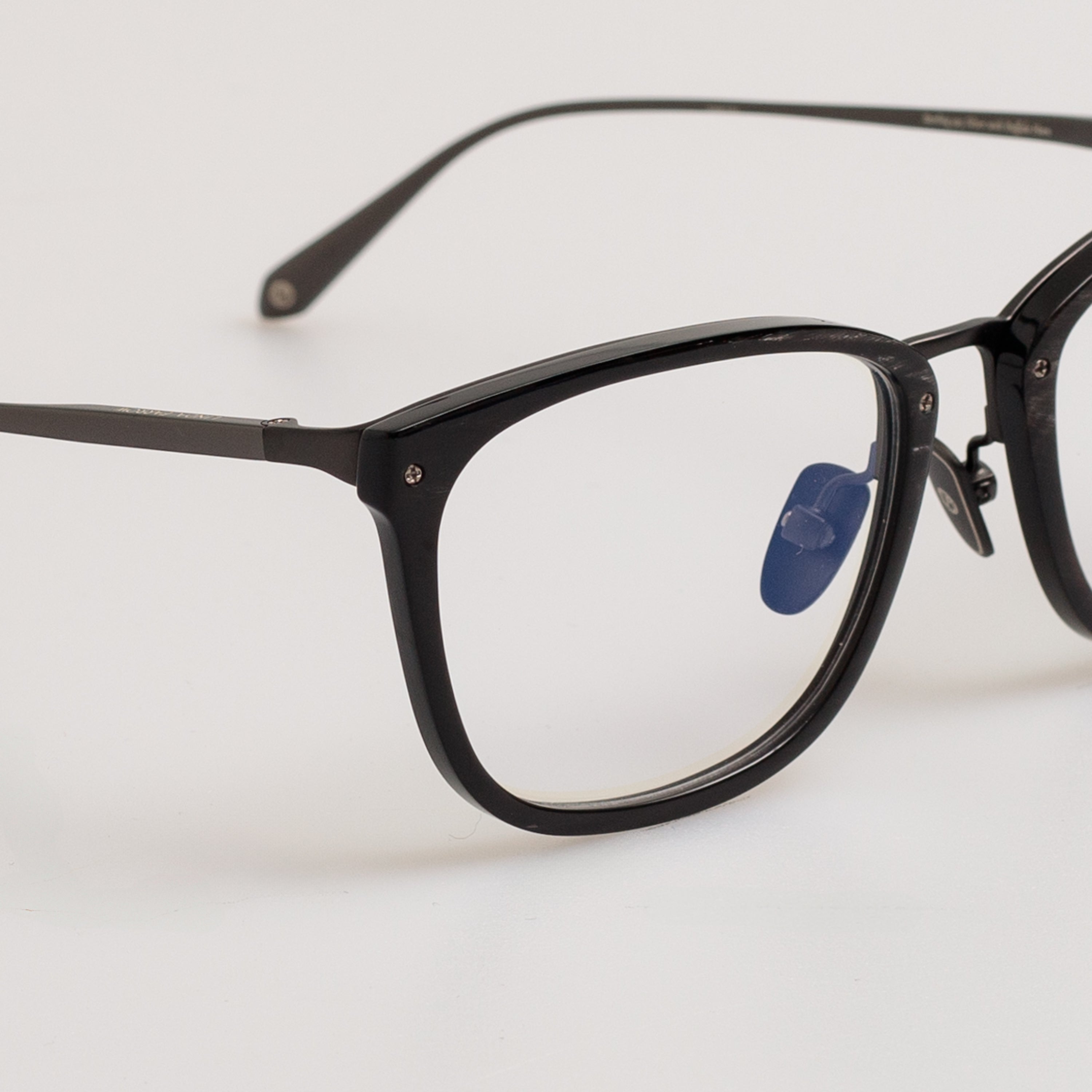 Cassin Optical Frame in Buffalo Horn and 925 Sterling Silver