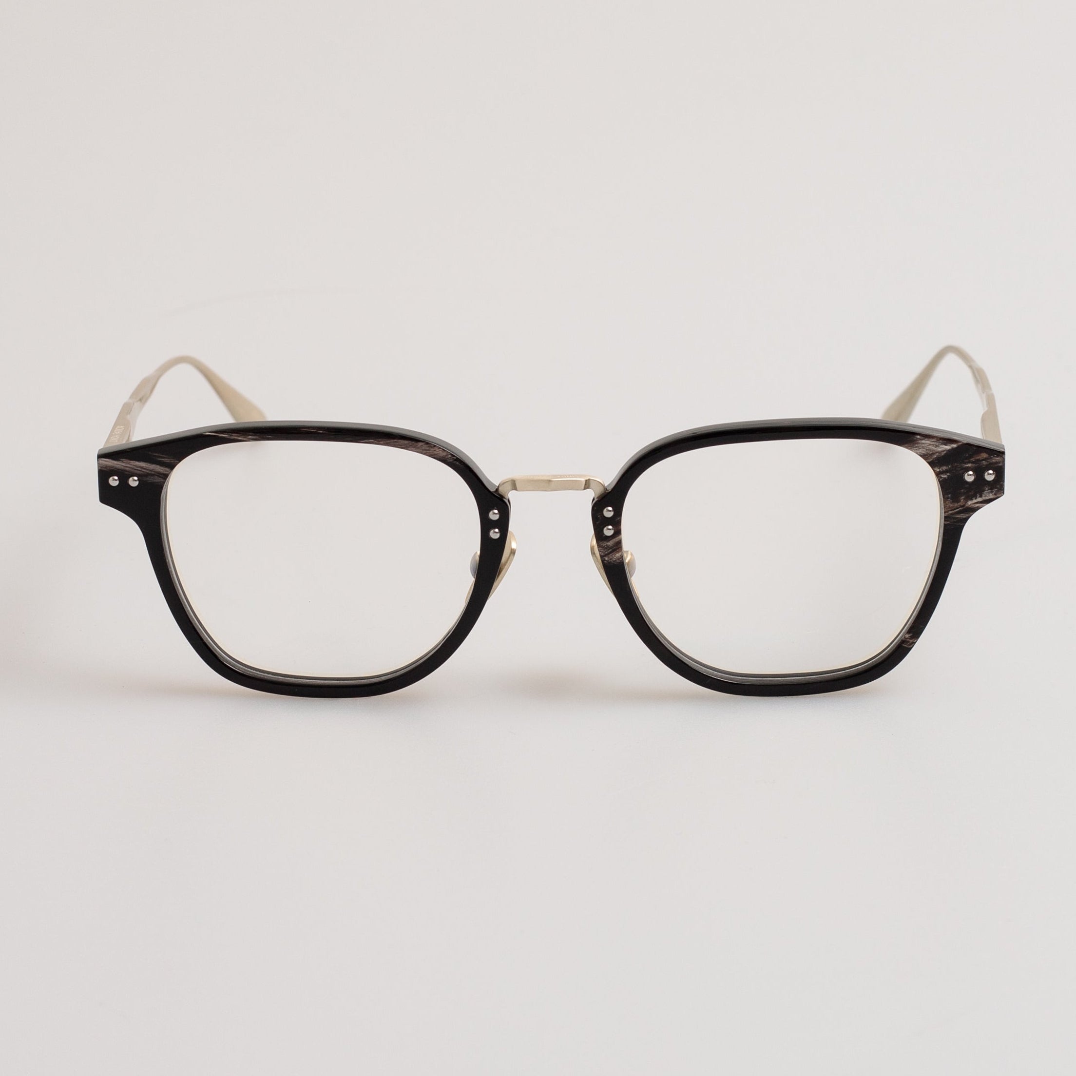 Jeffrey Optical Frame in Buffalo Horn and 925 Sterling Silver
