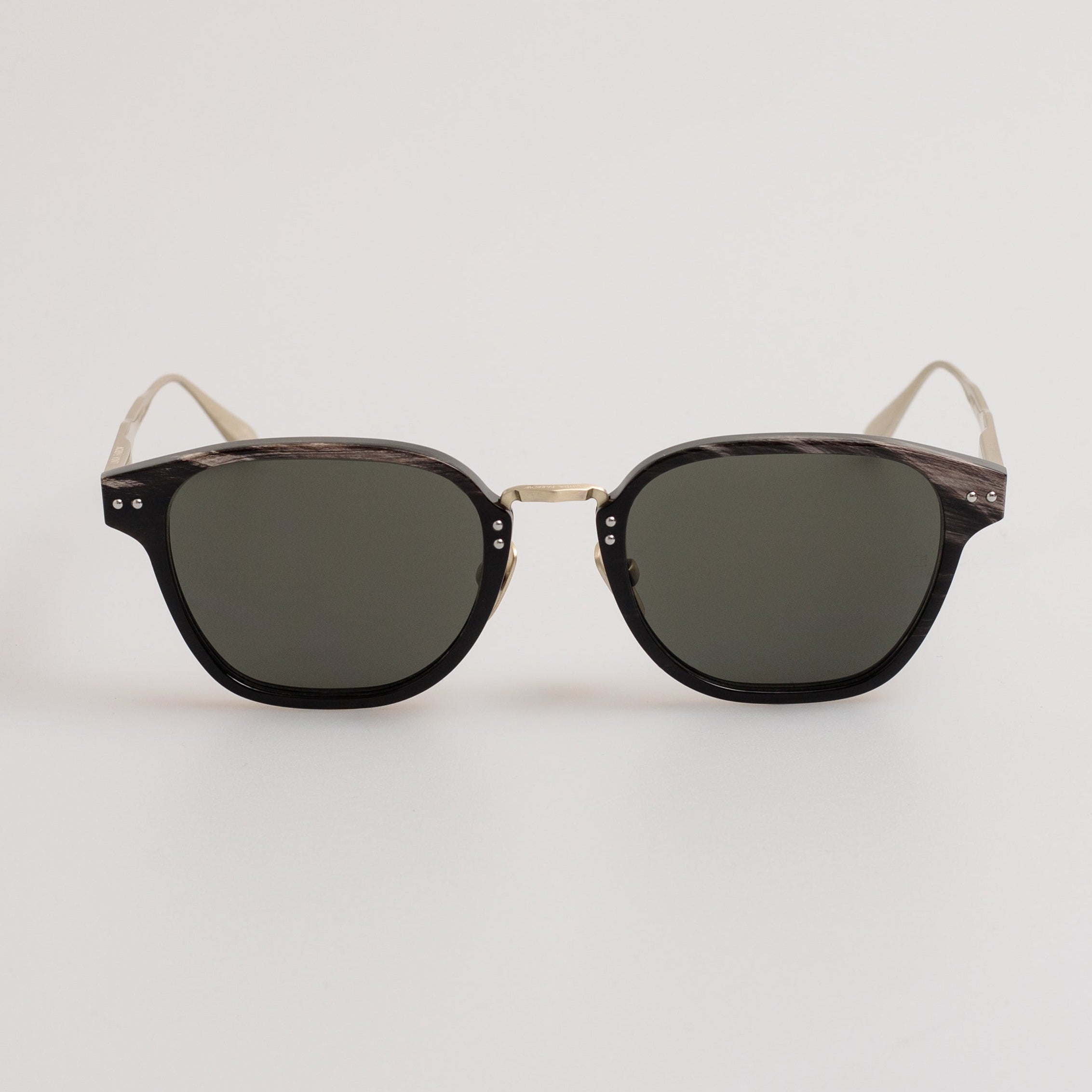 Jeffrey Sunglasses in Buffalo Horn and 925 Sterling Silver
