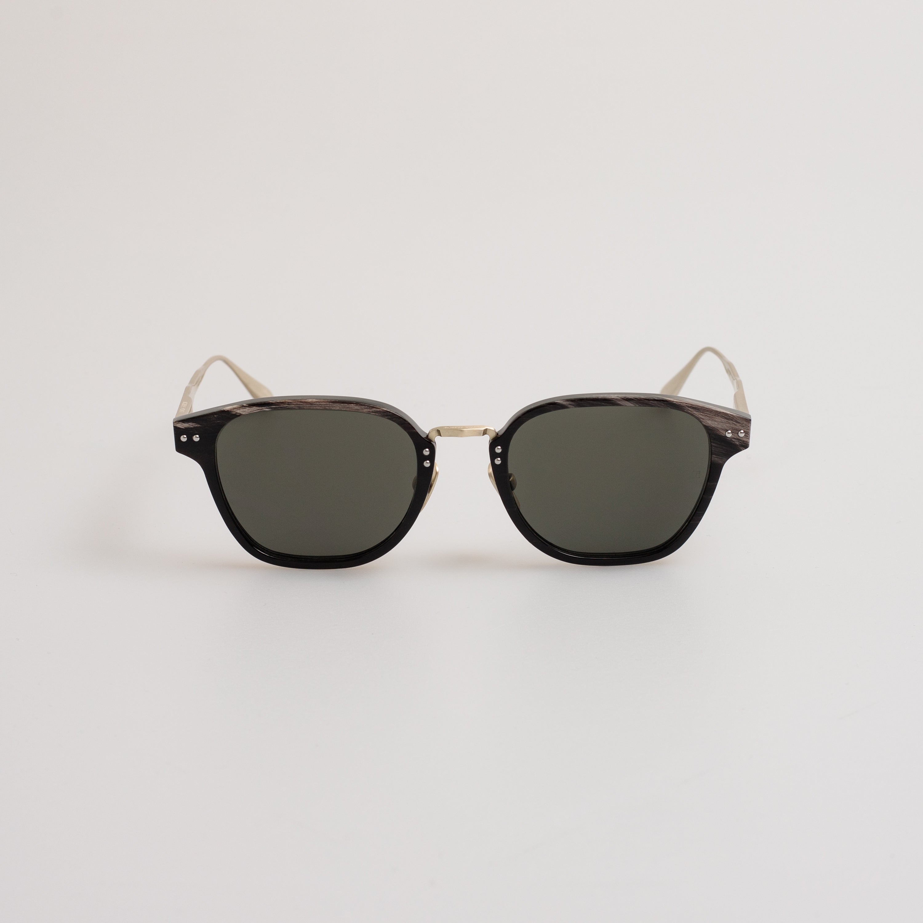 Jeffrey Sunglasses in Buffalo Horn and 925 Sterling Silver