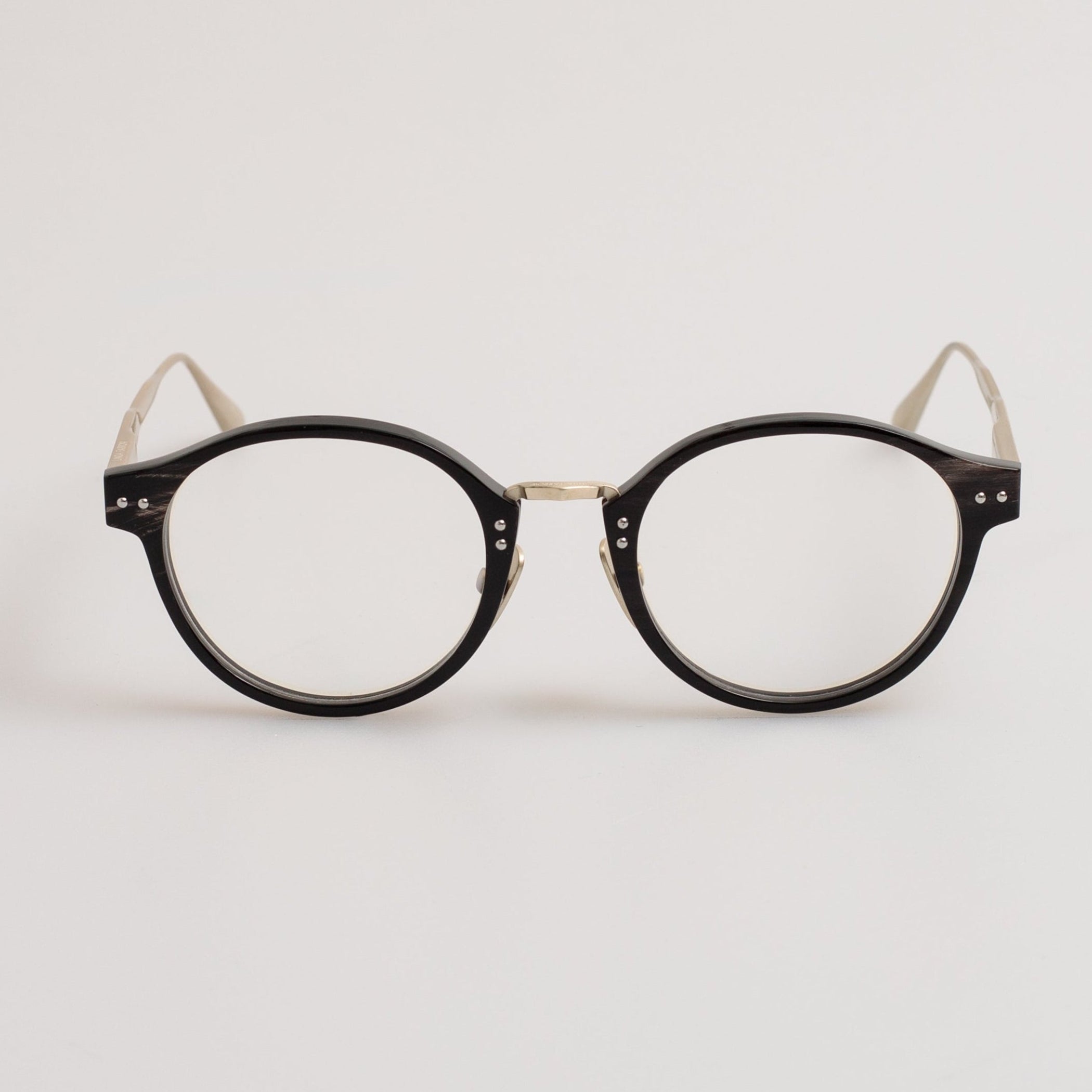 Marco Oval Optical Frame in Buffalo Horn and 925 Sterling Silver