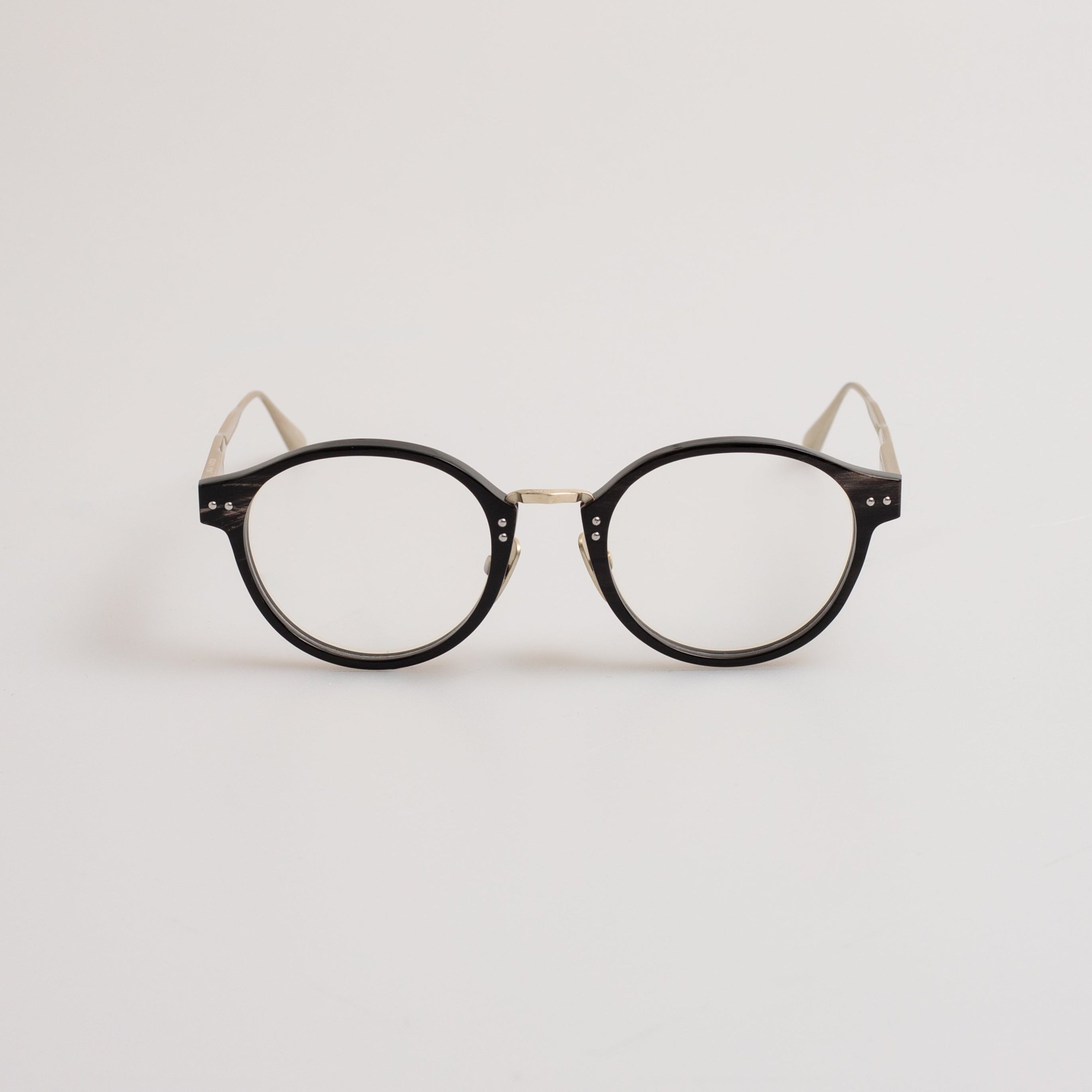 Marco Oval Optical Frame in Buffalo Horn and 925 Sterling Silver