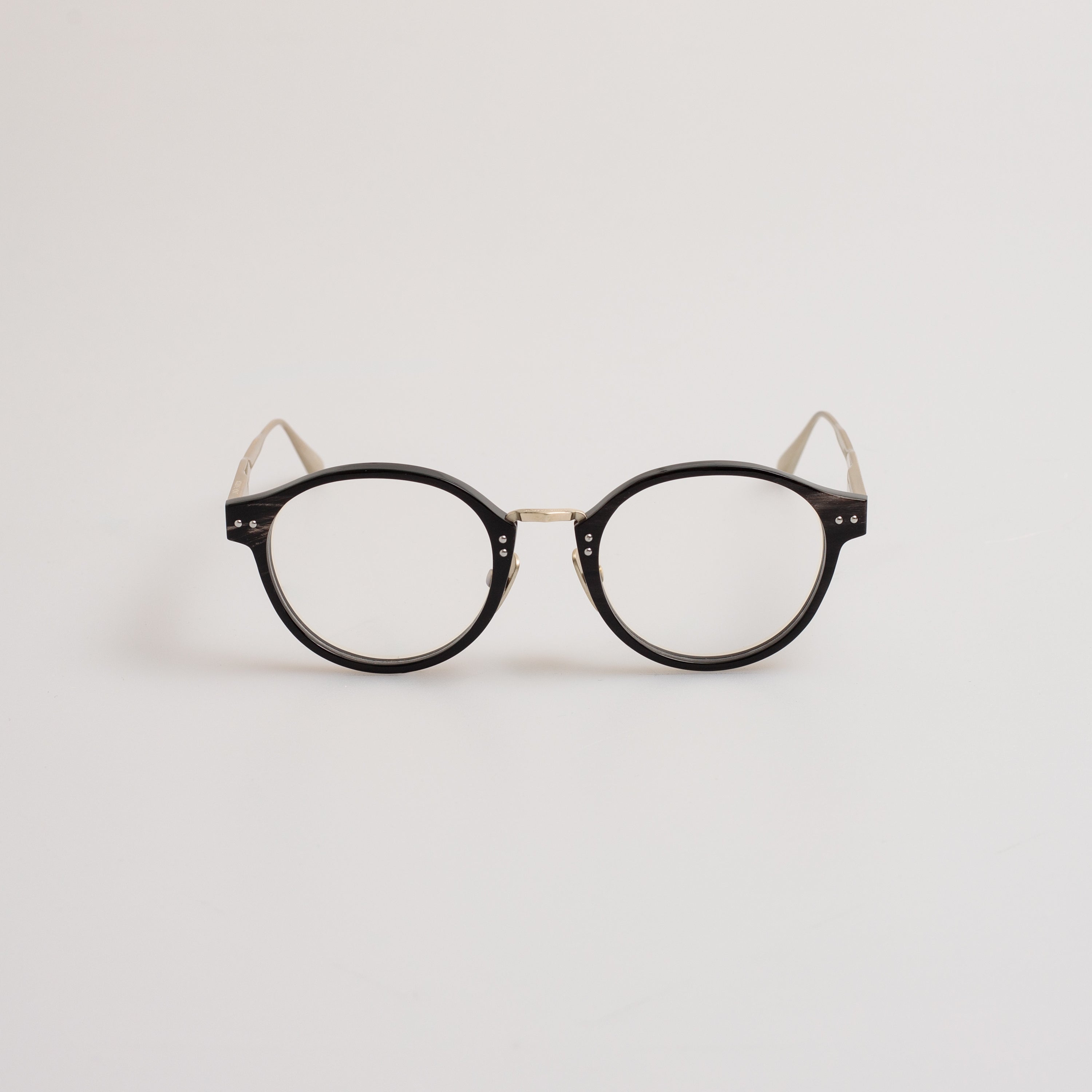 Marco Oval Optical Frame in Buffalo Horn and 925 Sterling Silver