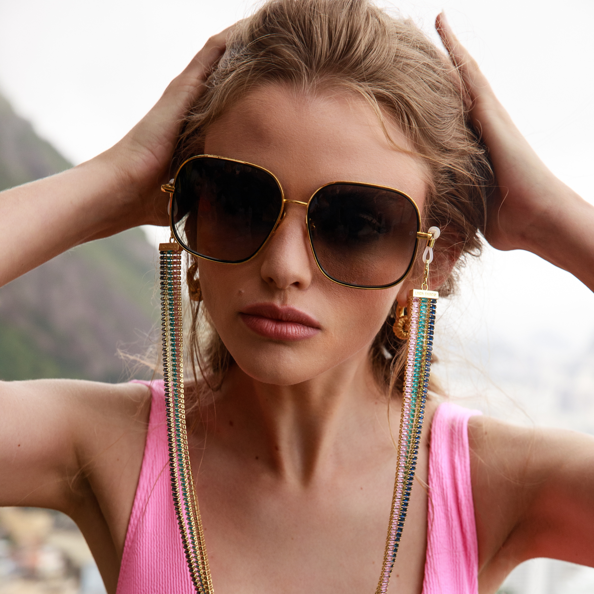 Juliana Sunglasses in Yellow Gold