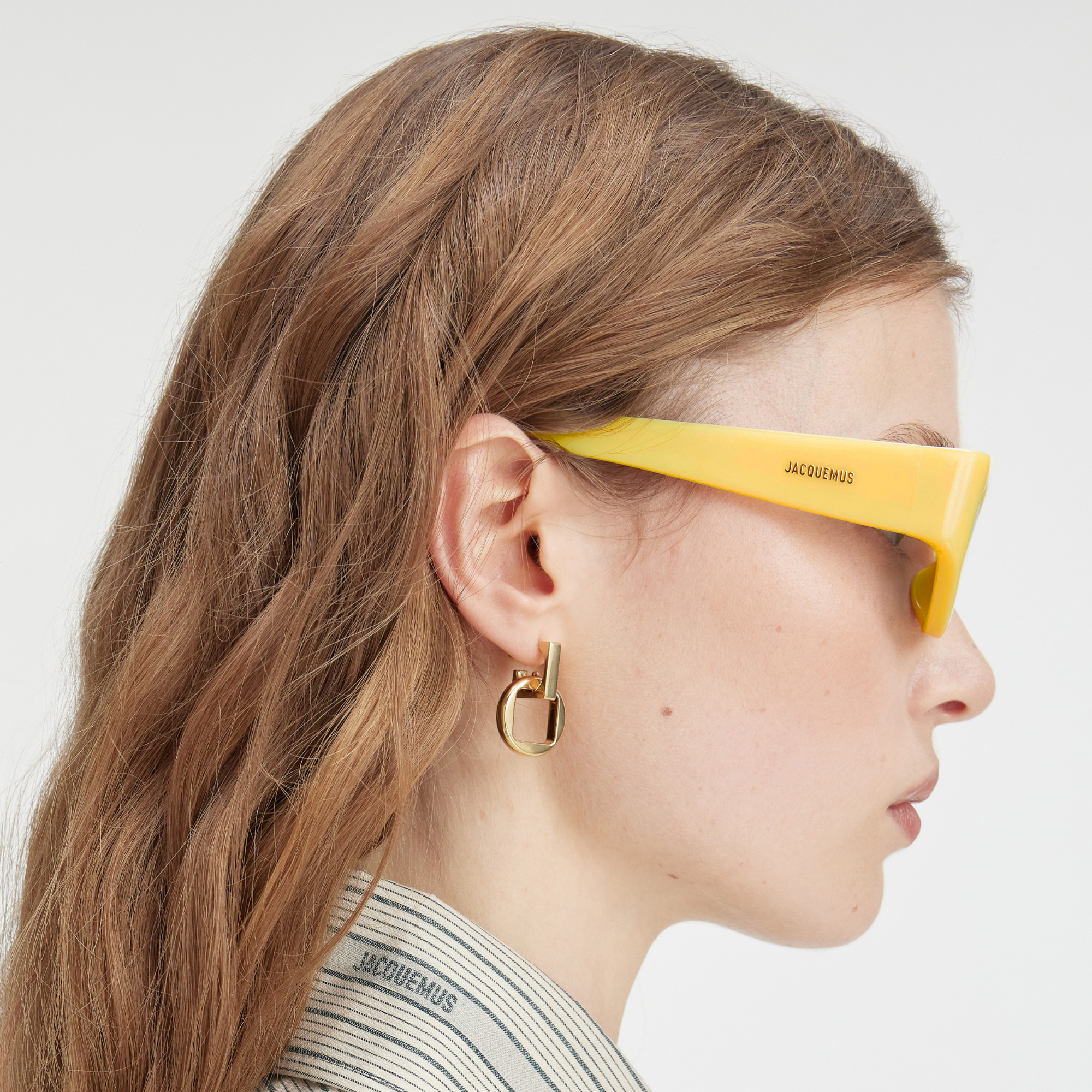 Ovalo Oval Sunglasses in Yellow