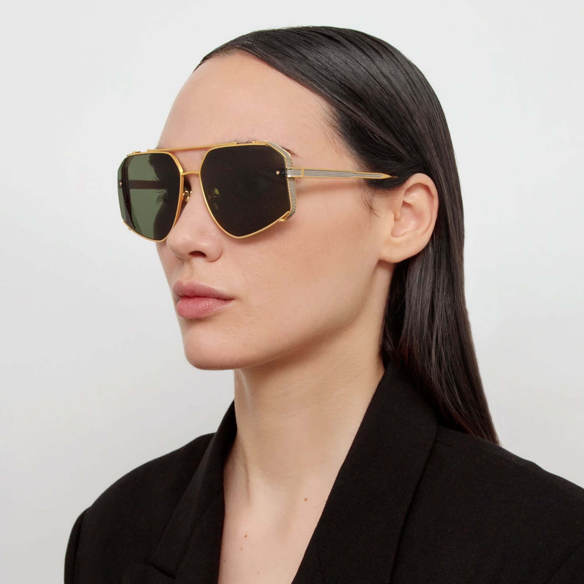 Amar Sunglasses in Yellow Gold