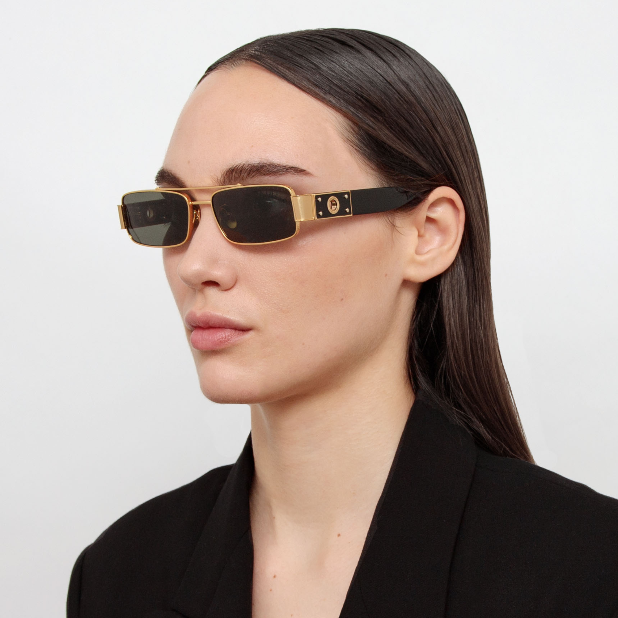 Joey Sunglasses in Yellow Gold