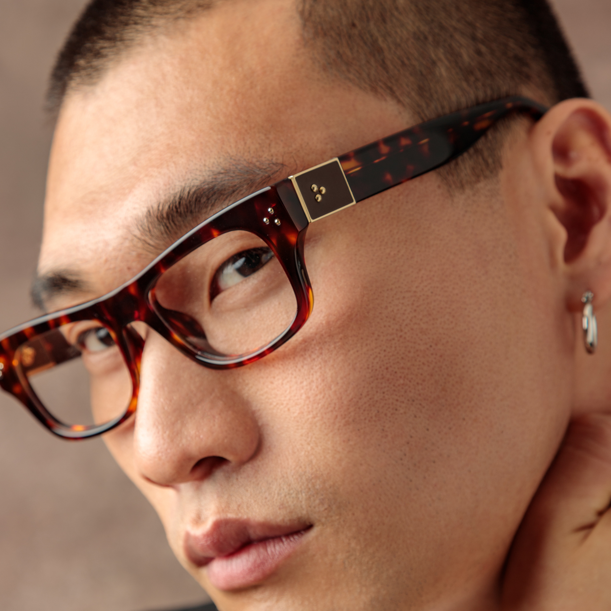 Men's Falck Optical Frame in Tortoiseshell