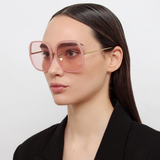 Celia Oversized Sunglasses in Pink