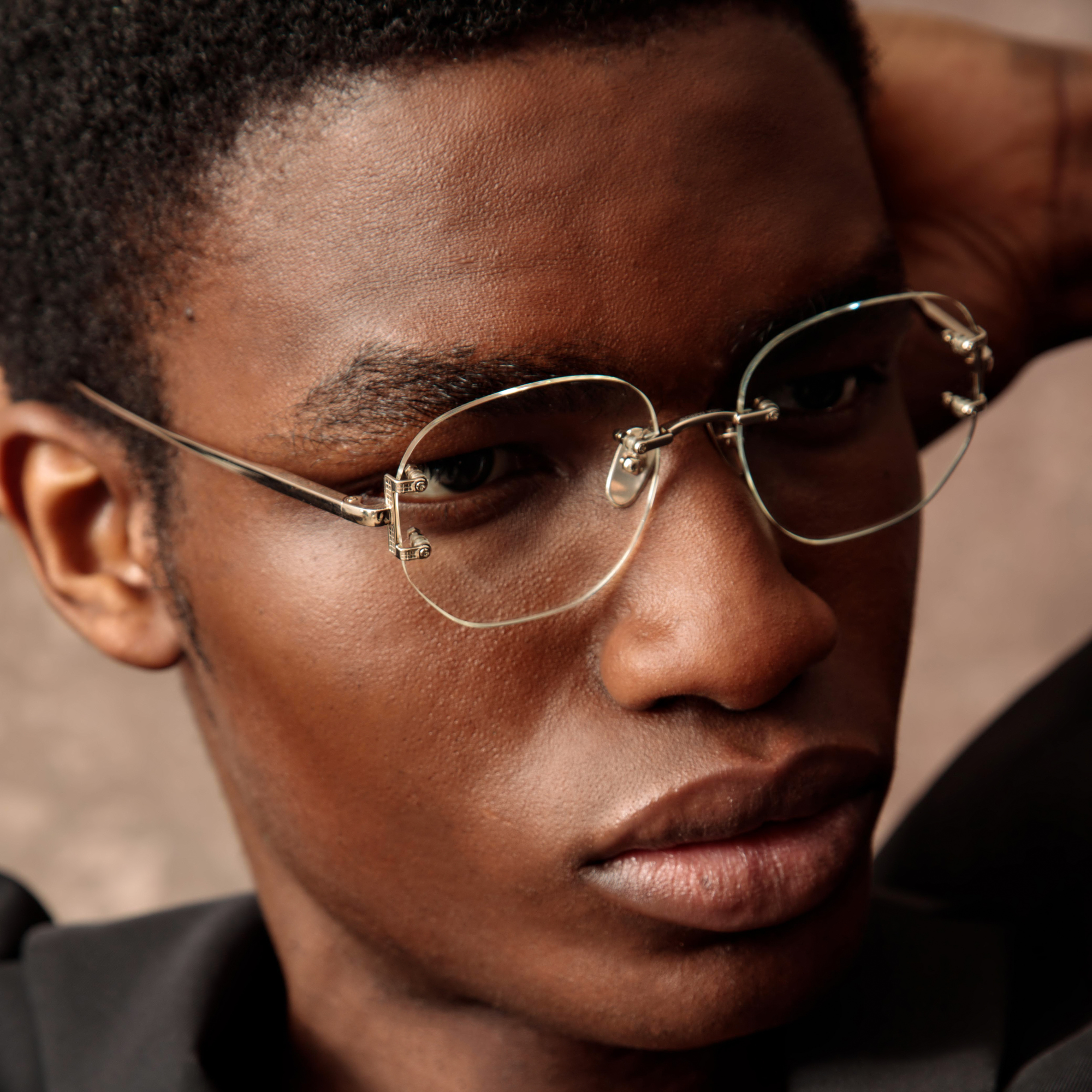 Men's Sandor Optical Frame in Light Gold