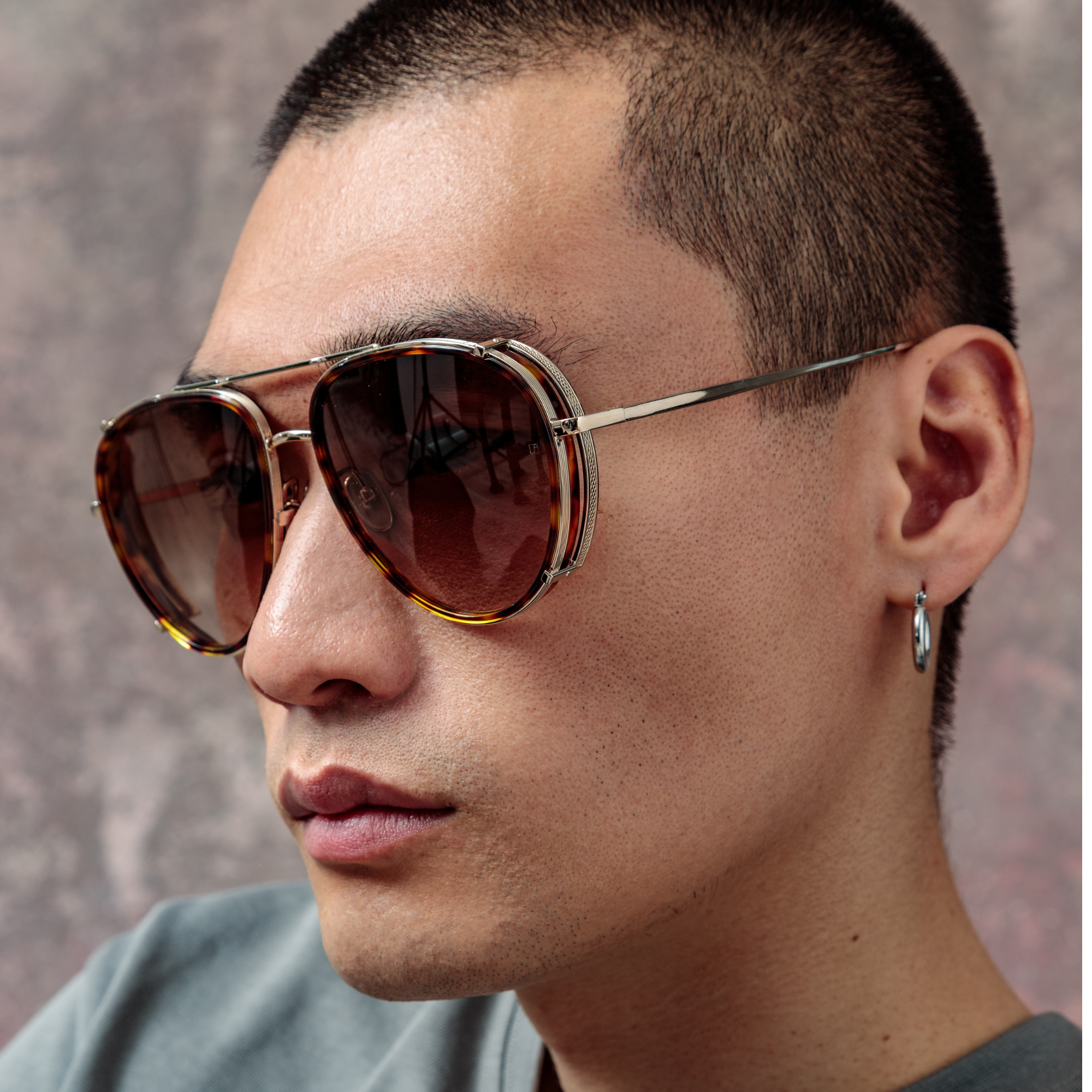 Men's  Dimitri Sunglasses in Light Gold