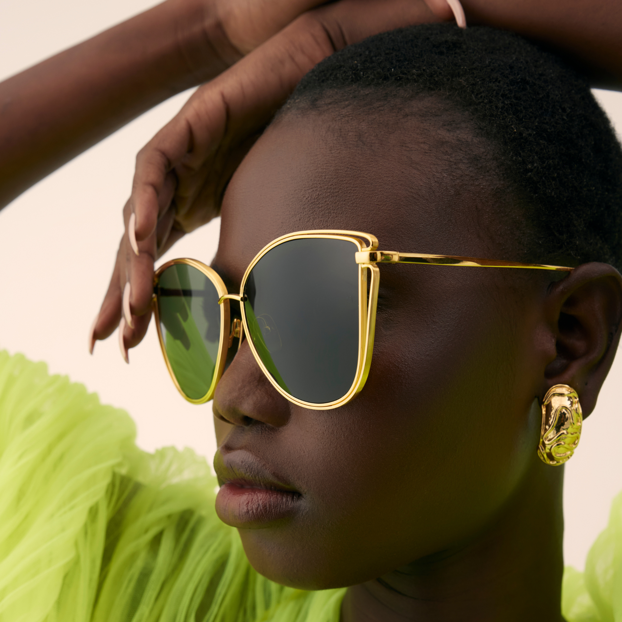 Dinah Sunglasses in Yellow Gold