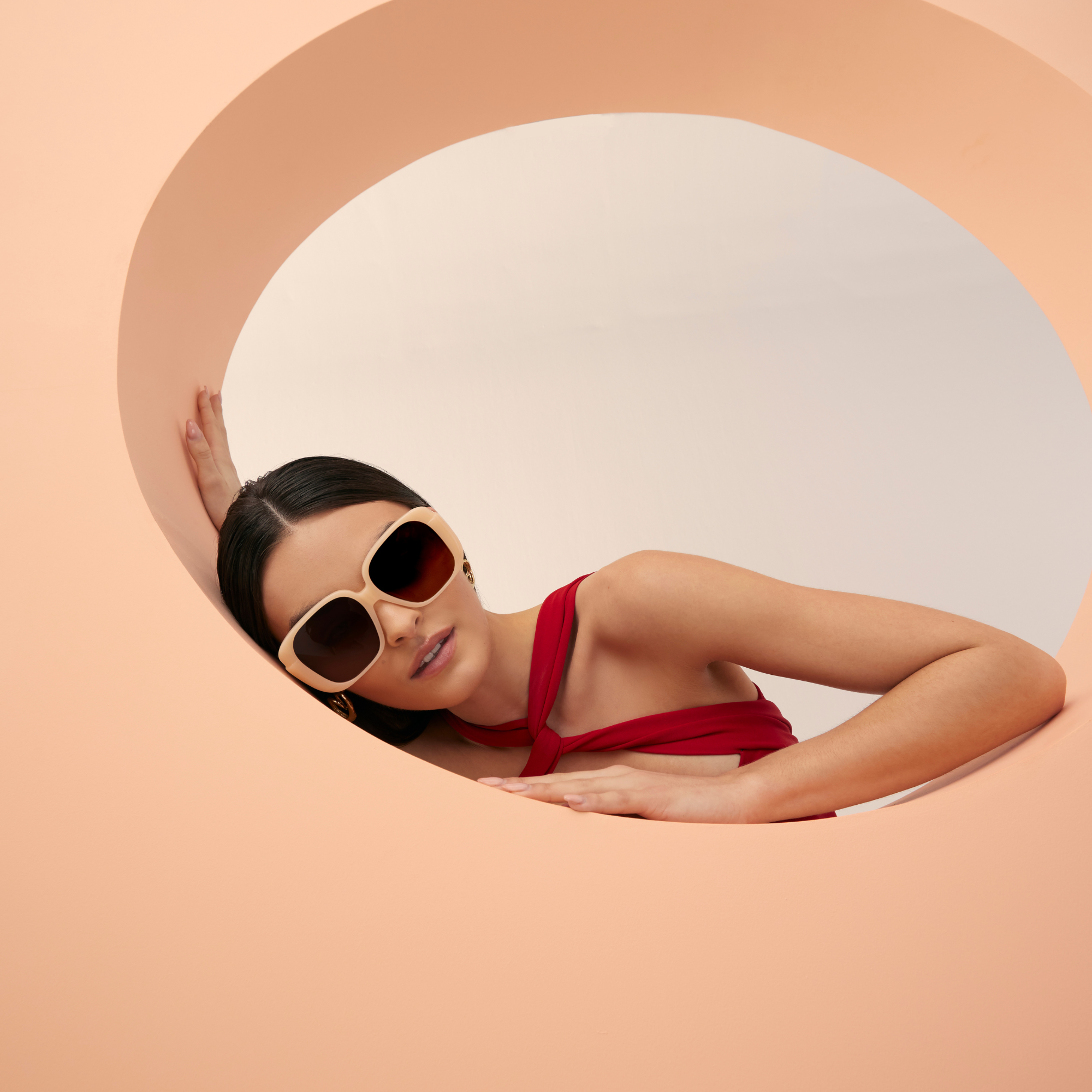 Mima Sunglasses in Peach