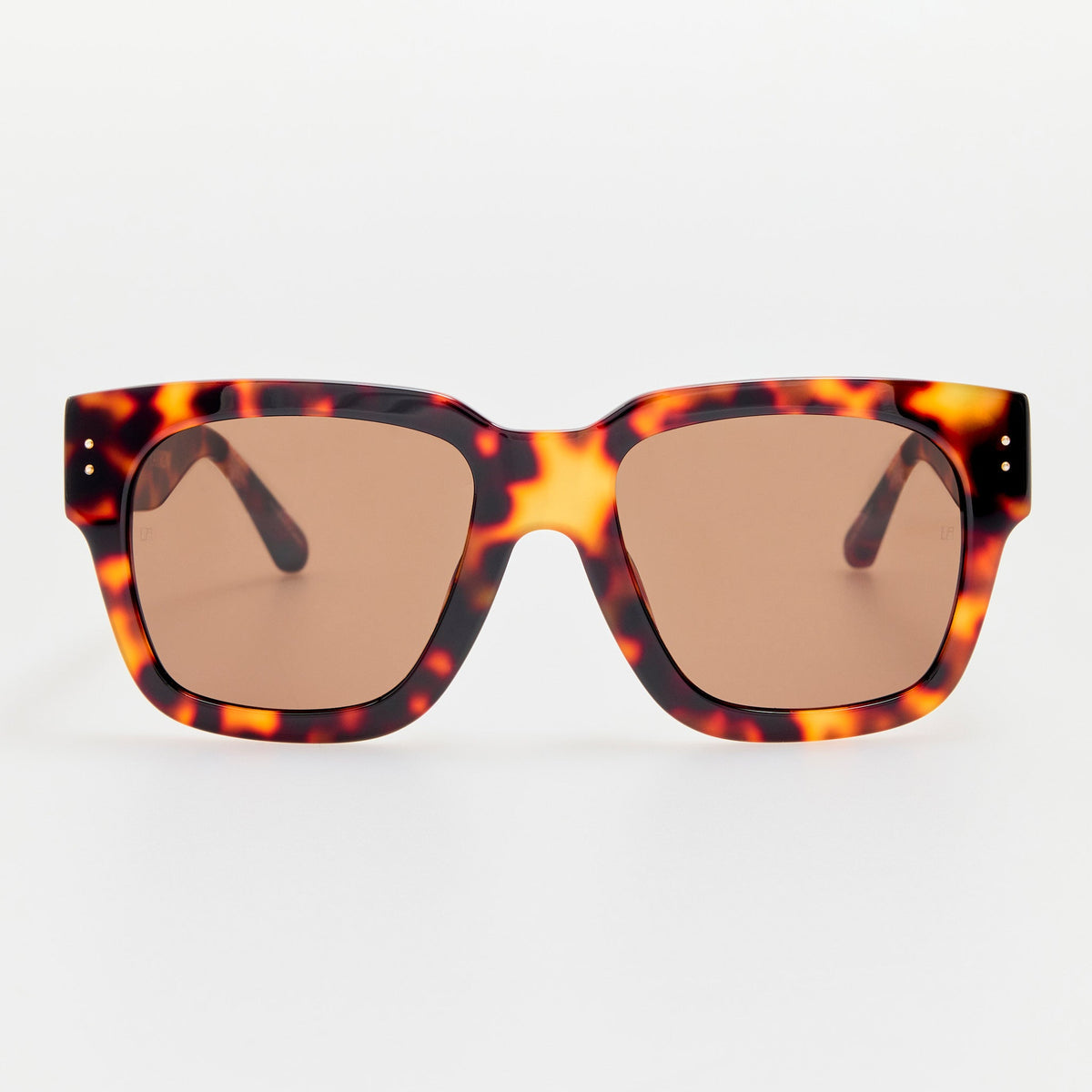 Linda Farrow Tortoiseshell Oversized Cat Eye Sunglasses - Brown/Amber Dunaway Sunglasses in Tortoiseshell Frame | LINDA FARROW  main image 2