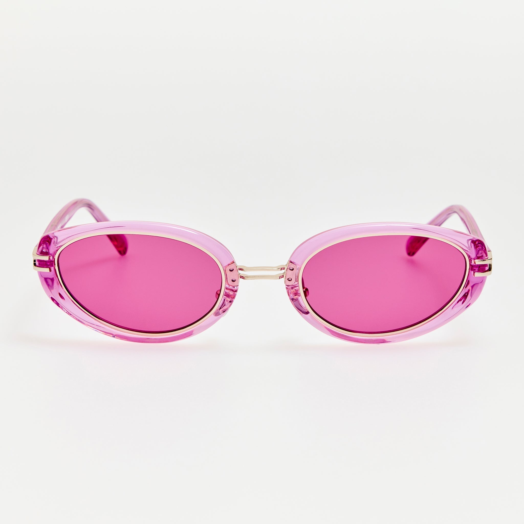 Ambra Sunglasses in Pink - LINDA FARROW-Sunglasses-