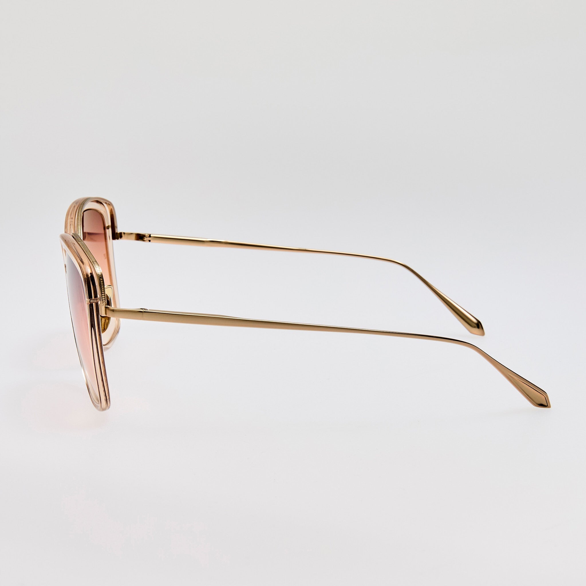 Anais Sunglasses in 22K Gold and Ash - LINDA FARROW - Sunglasses - 