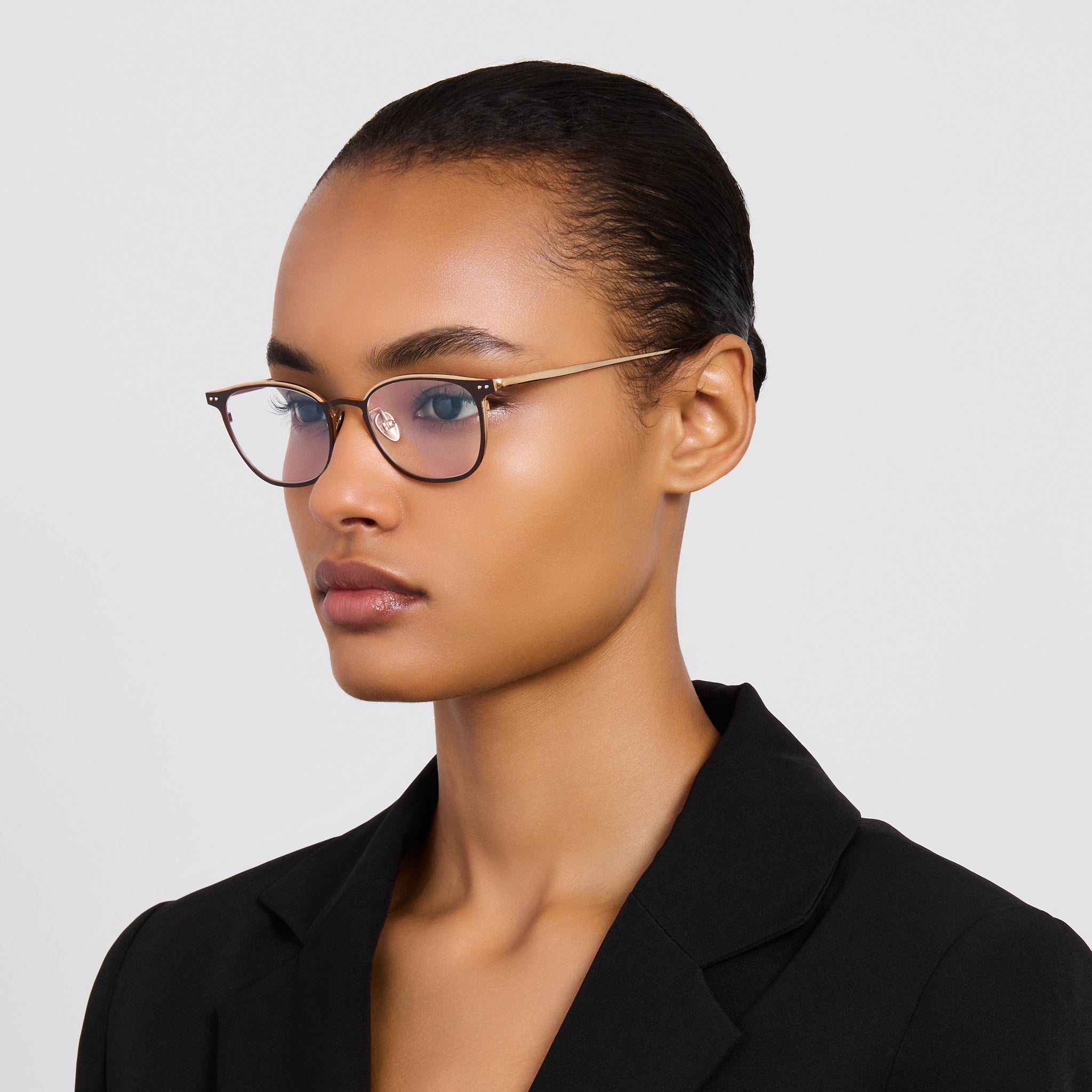 Anderson Optical in Satin Mocha - LINDA FARROW - Optical Frame - 