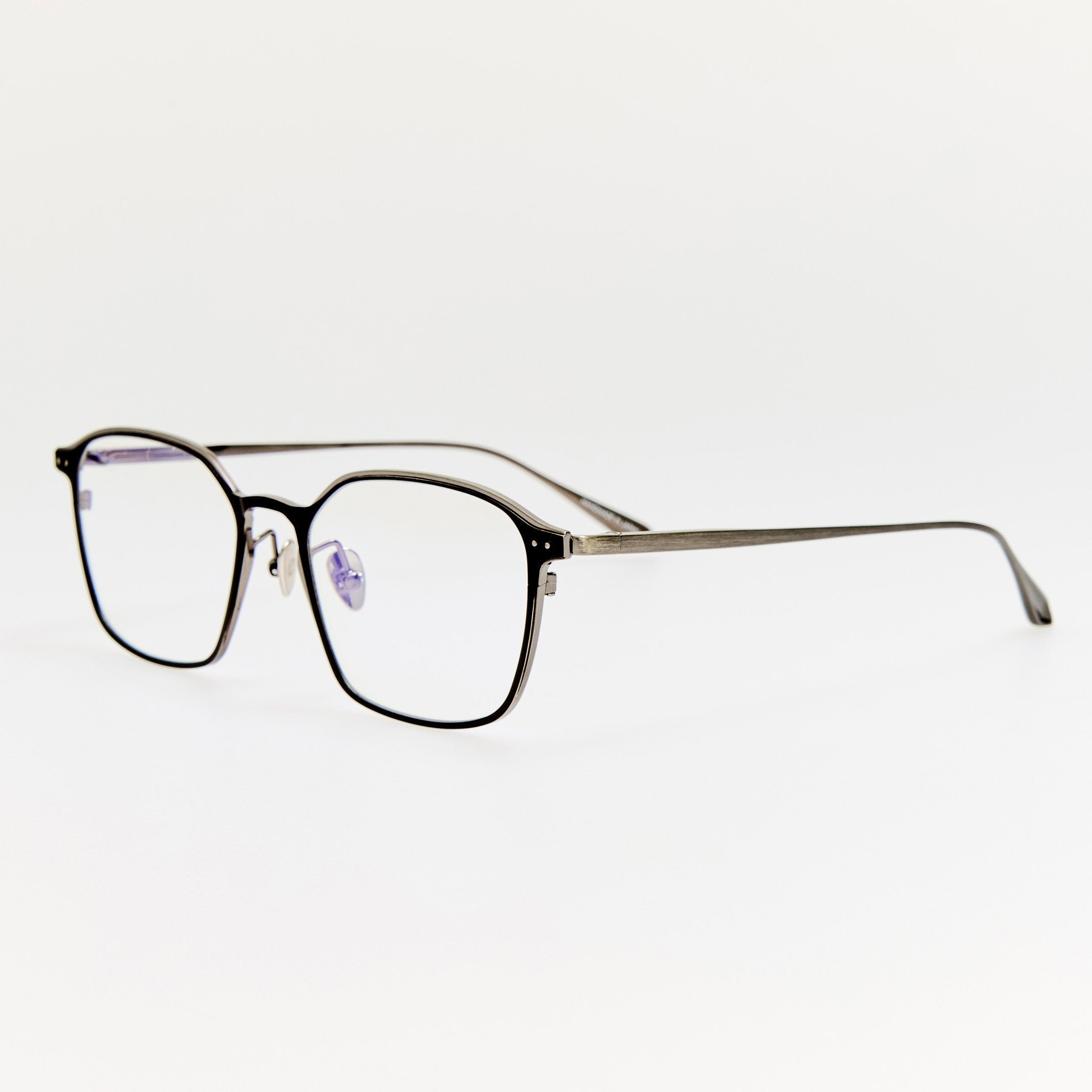 Avery Optical in Black and Antique White Gold - LINDA FARROW - Optical Frame - 