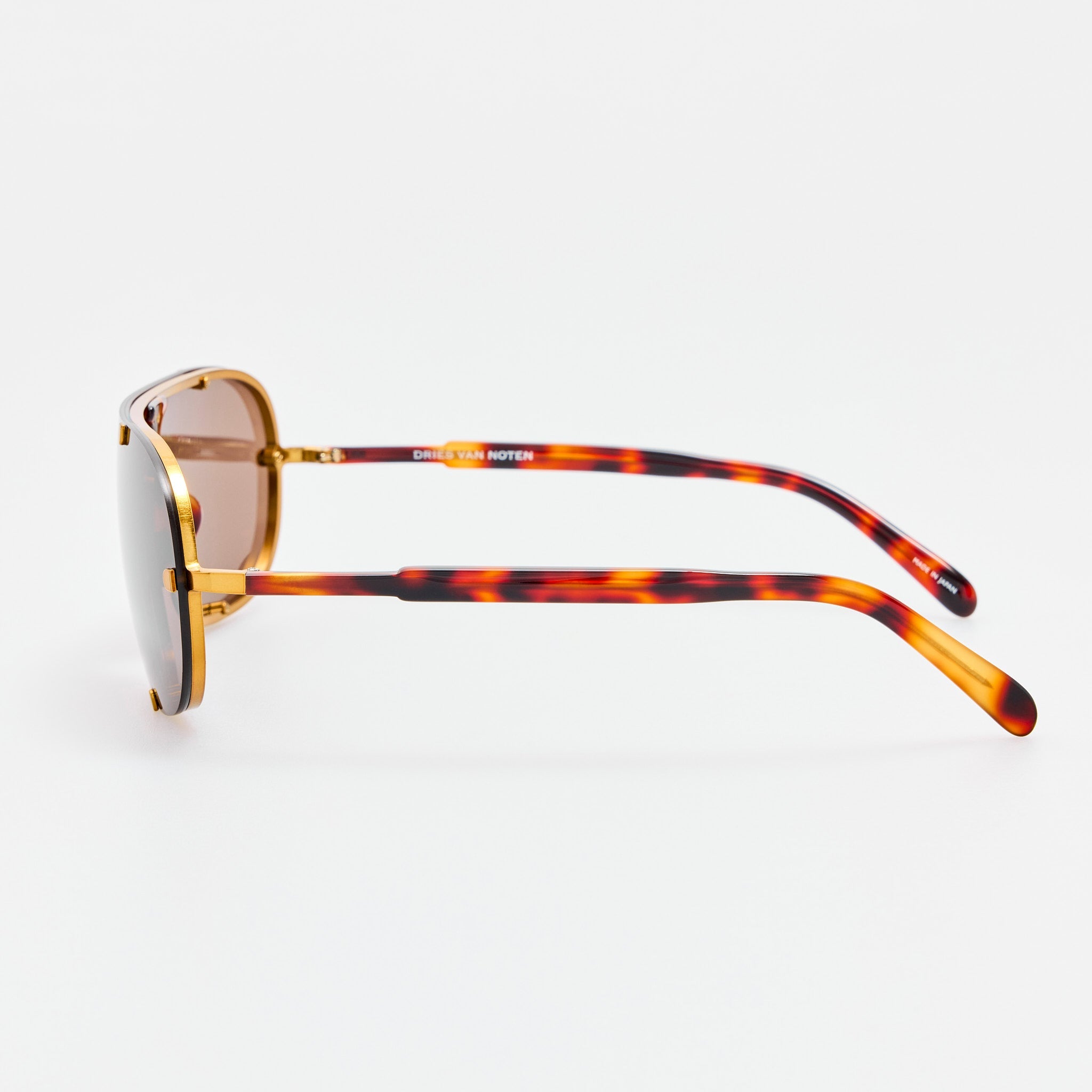 Aviator Sunglasses in Old Gold - LINDA FARROW-Sunglasses-