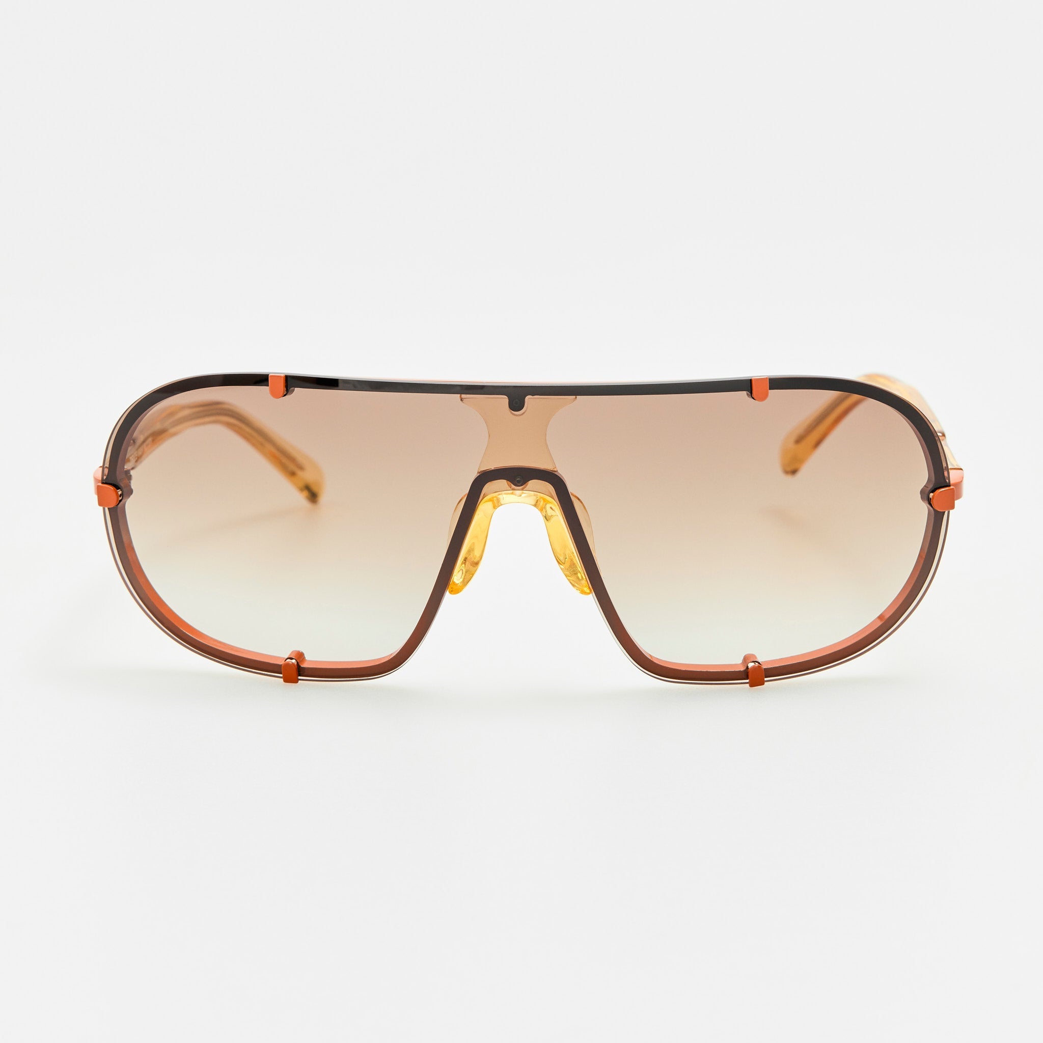 Aviator Sunglasses in Rust - LINDA FARROW-Sunglasses-
