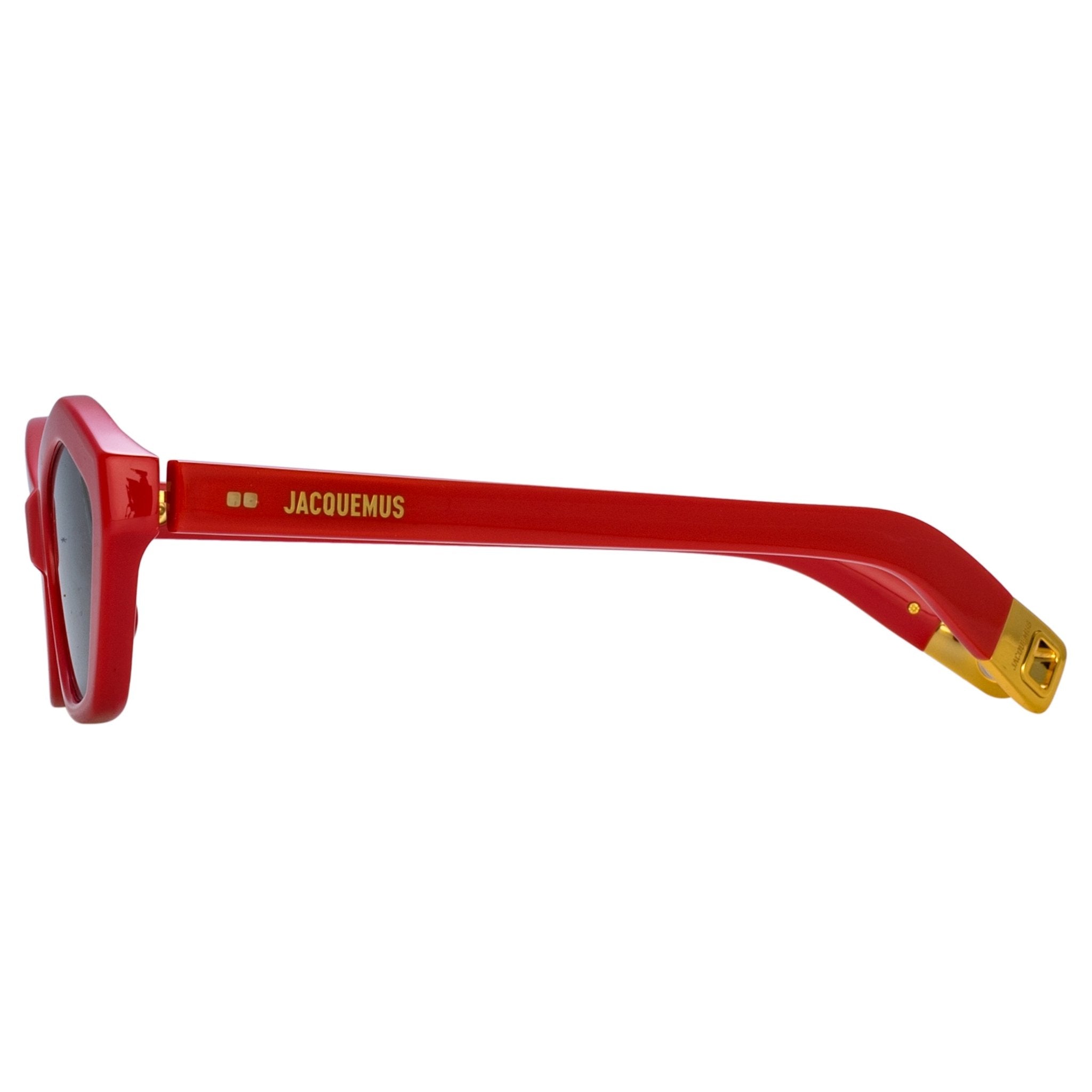 Bambino Angular Sunglasses in Red - LINDA FARROW - Sunglasses - 