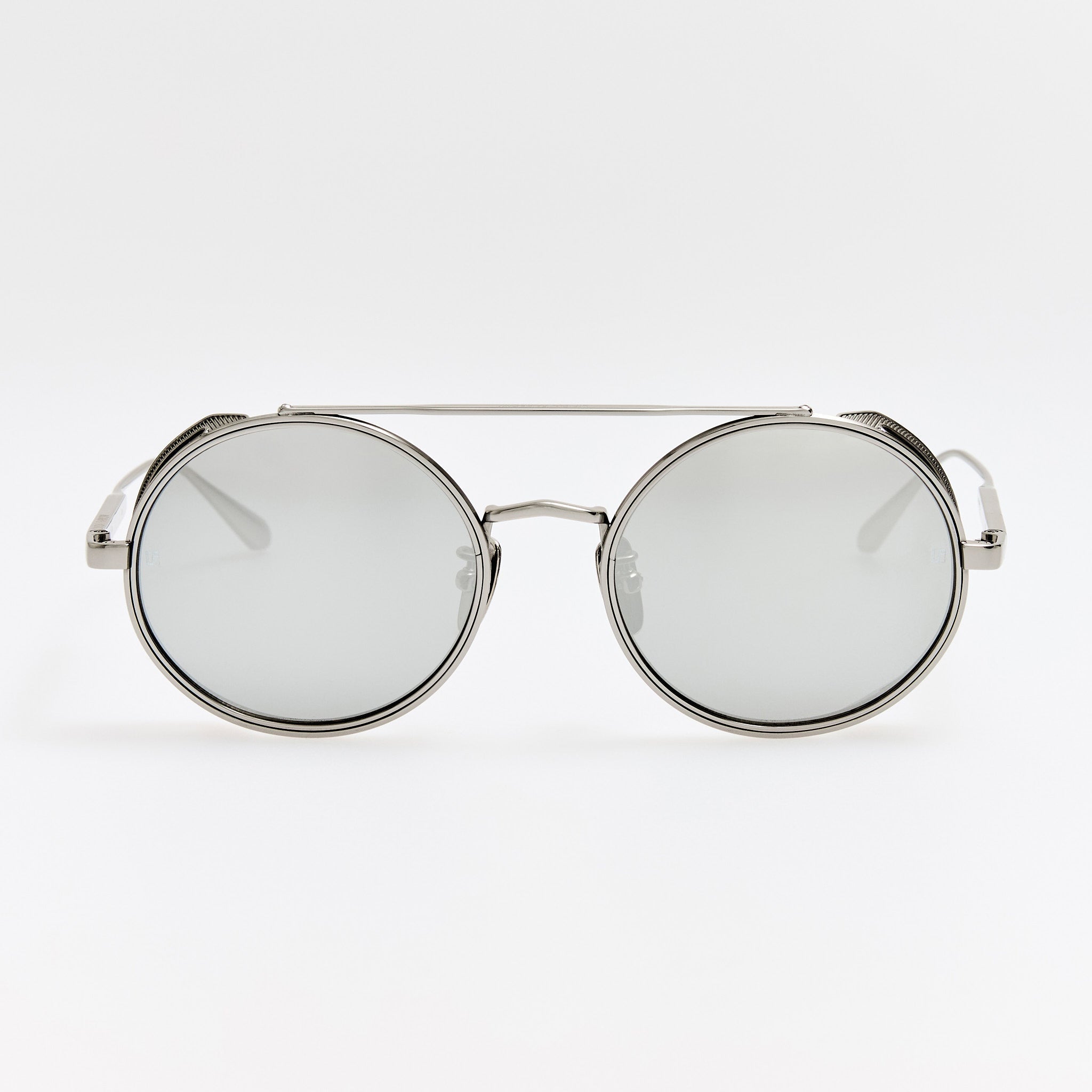 Baret Explorer Sunglasses in 22K White Gold and Platinum - LINDA FARROW - Sunglasses - 
