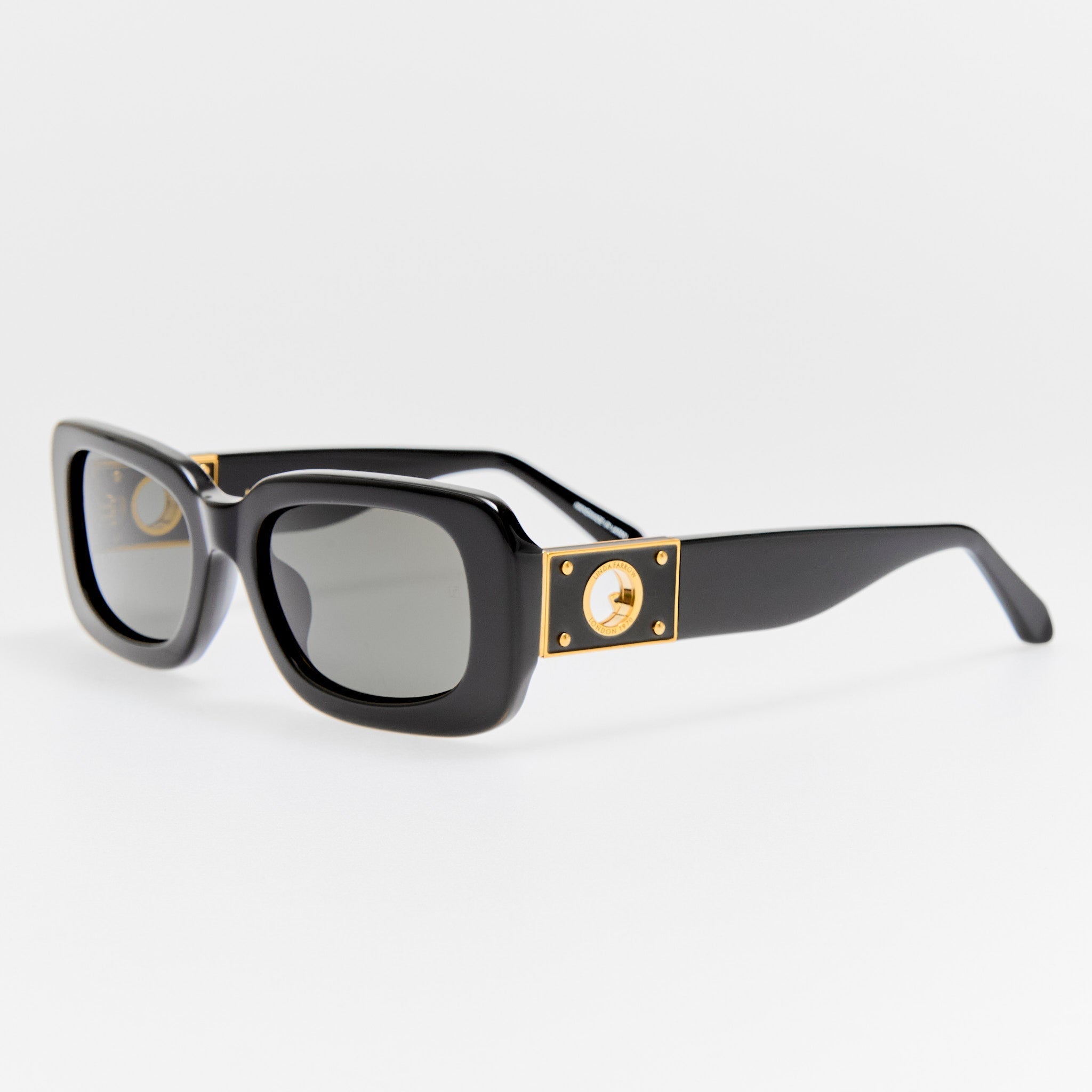 Belle Sunglasses in Black - LINDA FARROW - Sunglasses - 