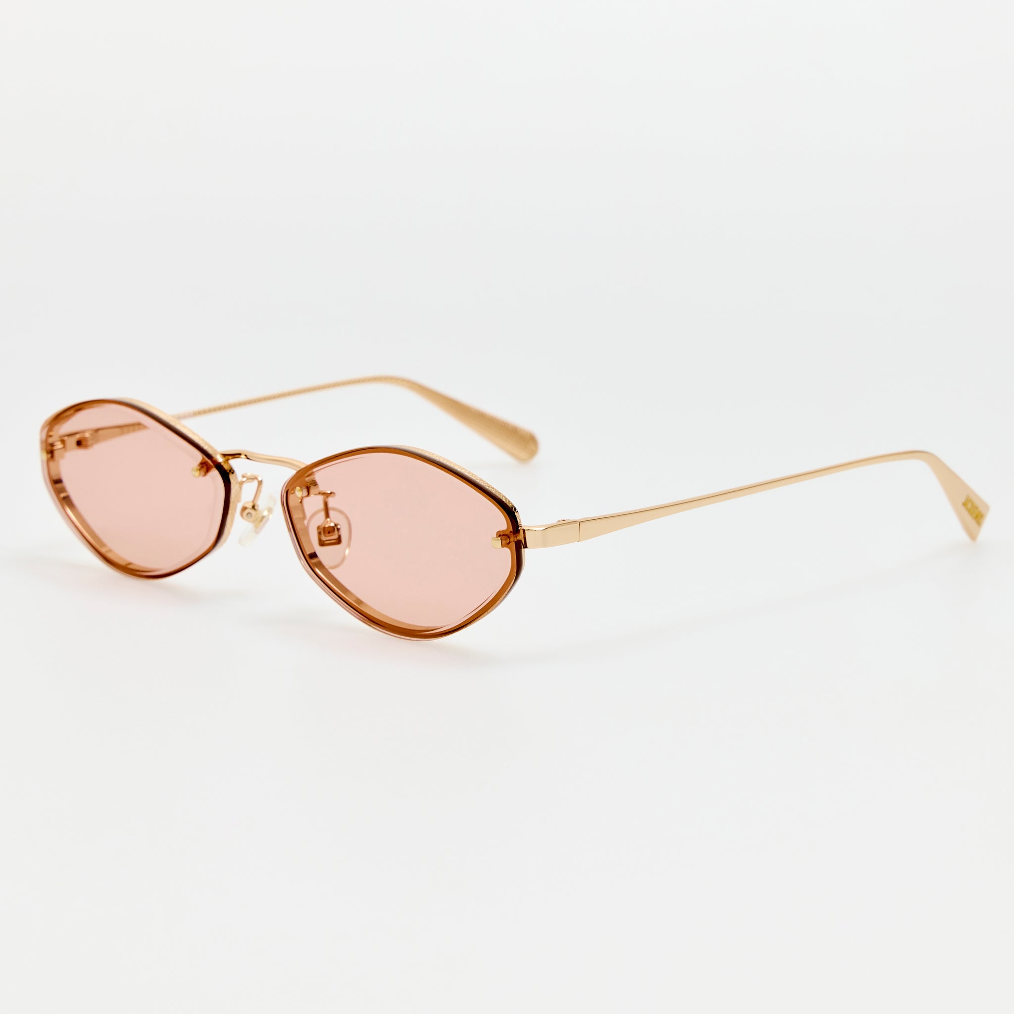 Bellini Sunglasses in Gold and Blush - LINDA FARROW-Sunglasses-