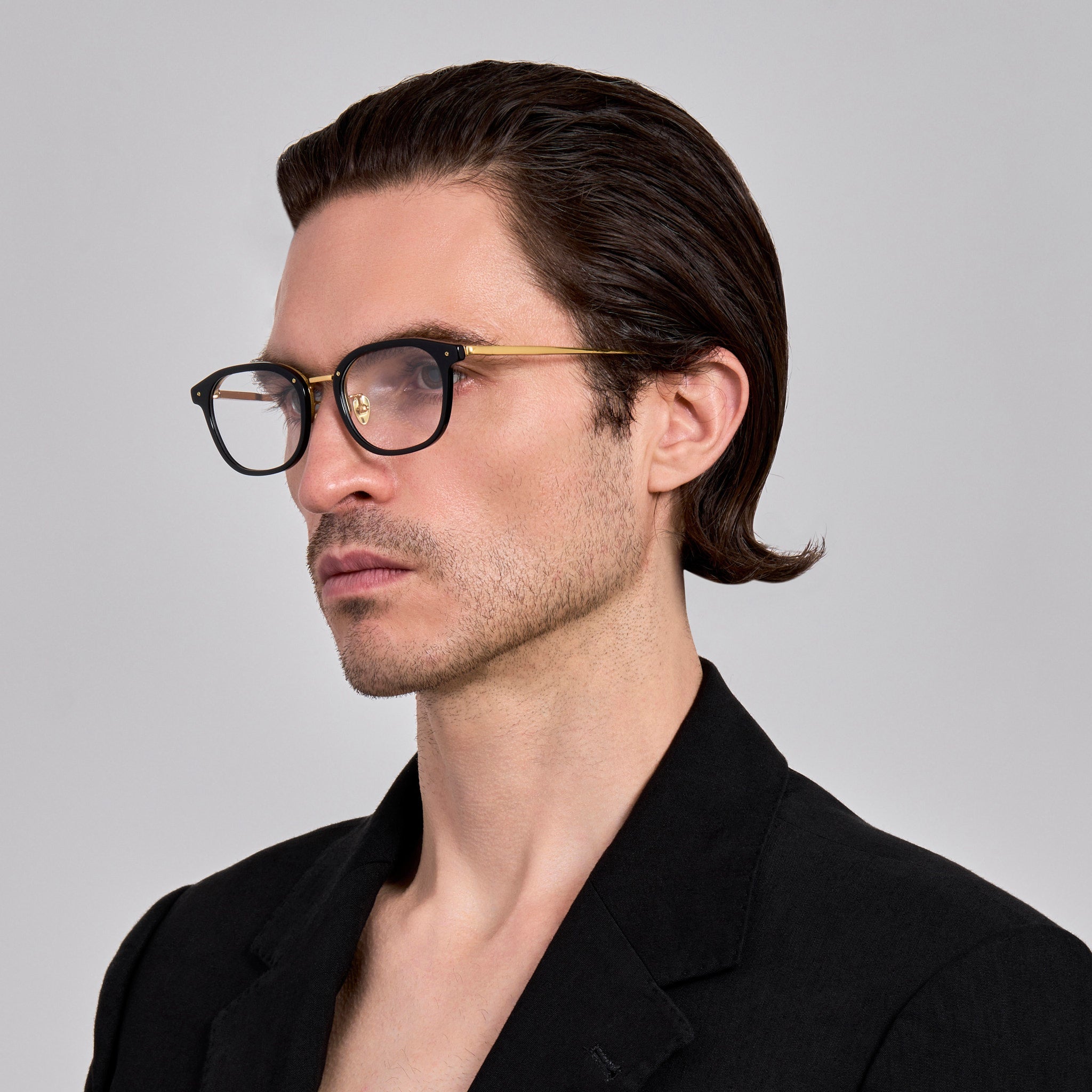 Bennet Optical in Black - LINDA FARROW - Optical Frame - 