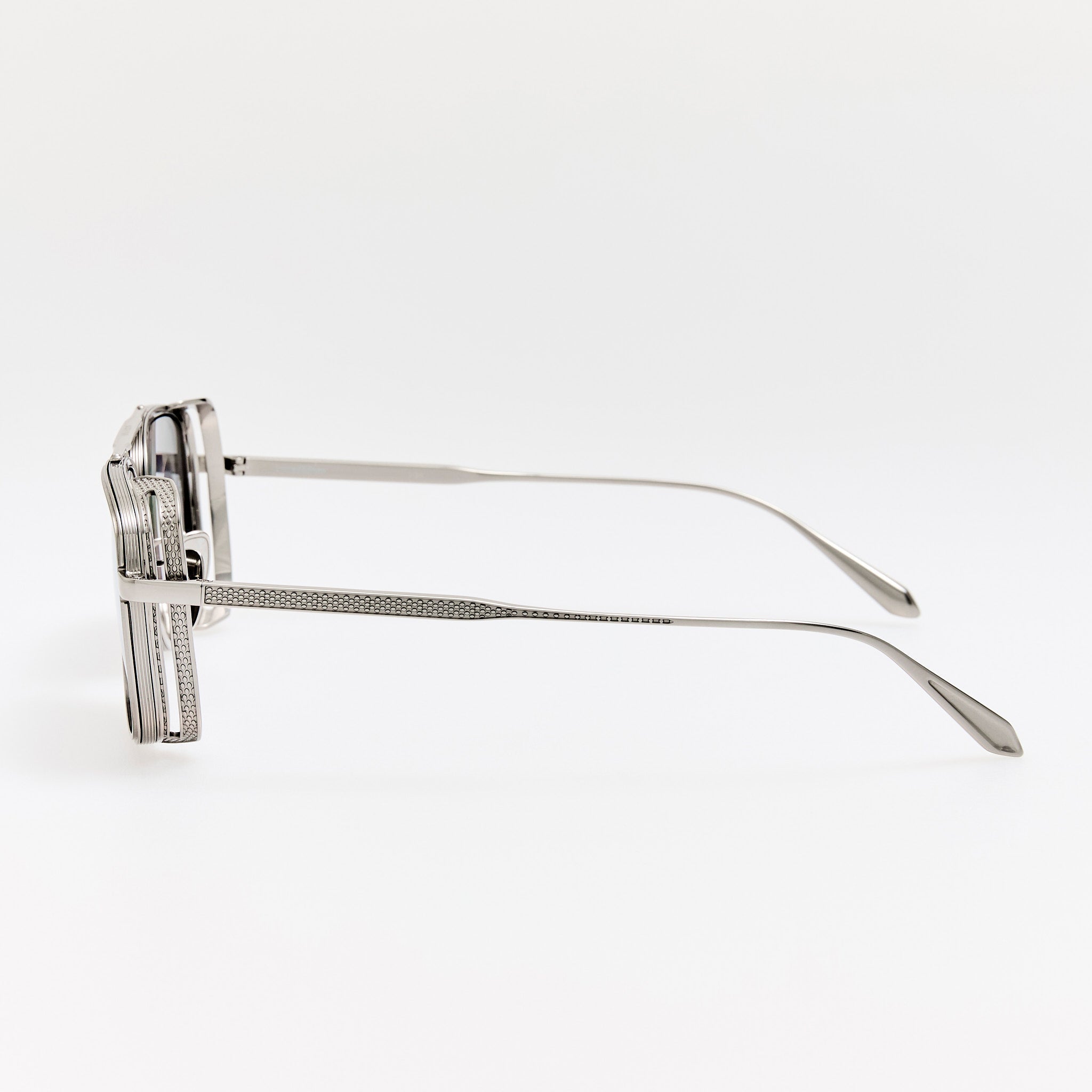 Boyd Explorer Sunglasses in 22K White Gold and Platinum - LINDA FARROW - Sunglasses - 