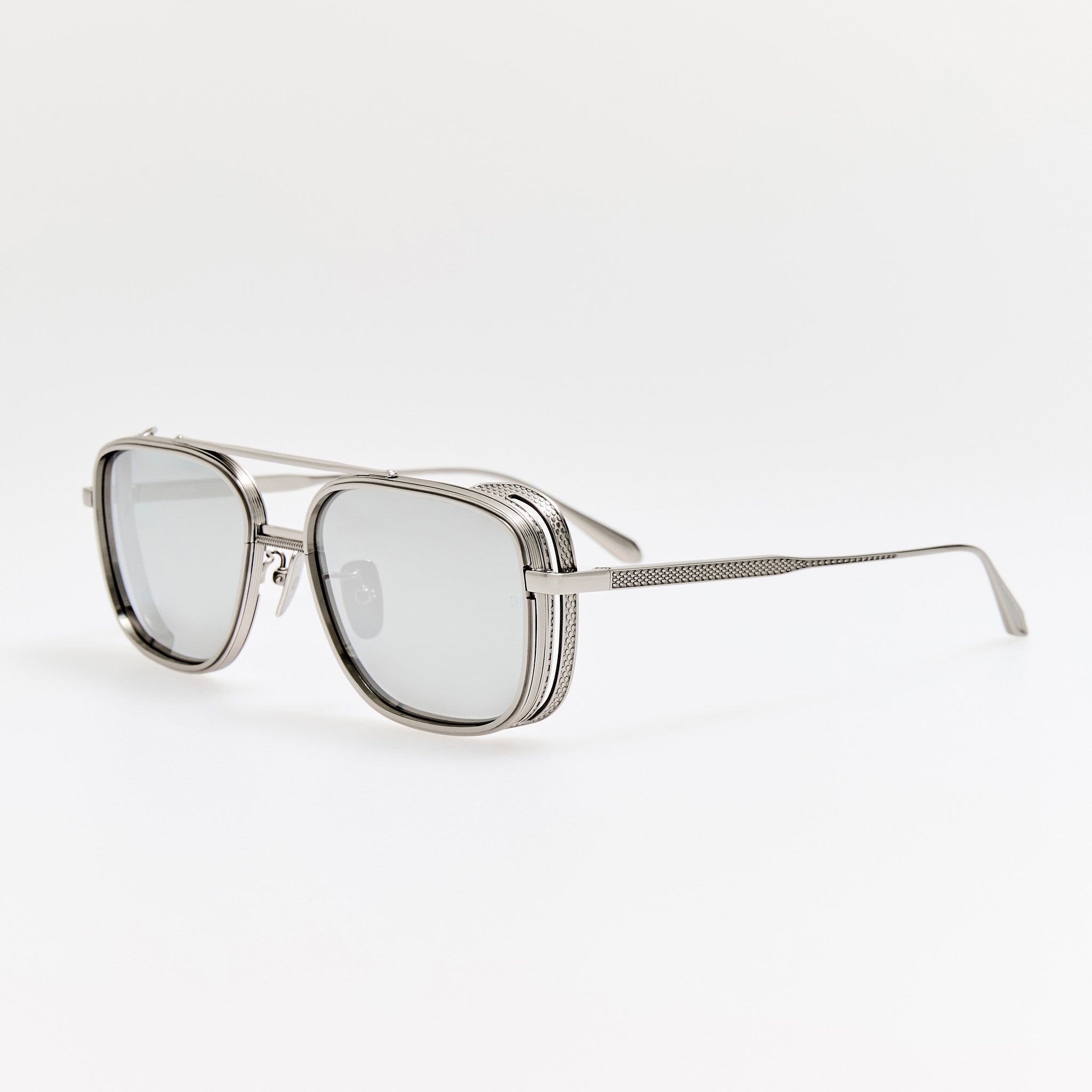 Boyd Explorer Sunglasses in 22K White Gold and Platinum - LINDA FARROW - Sunglasses - 
