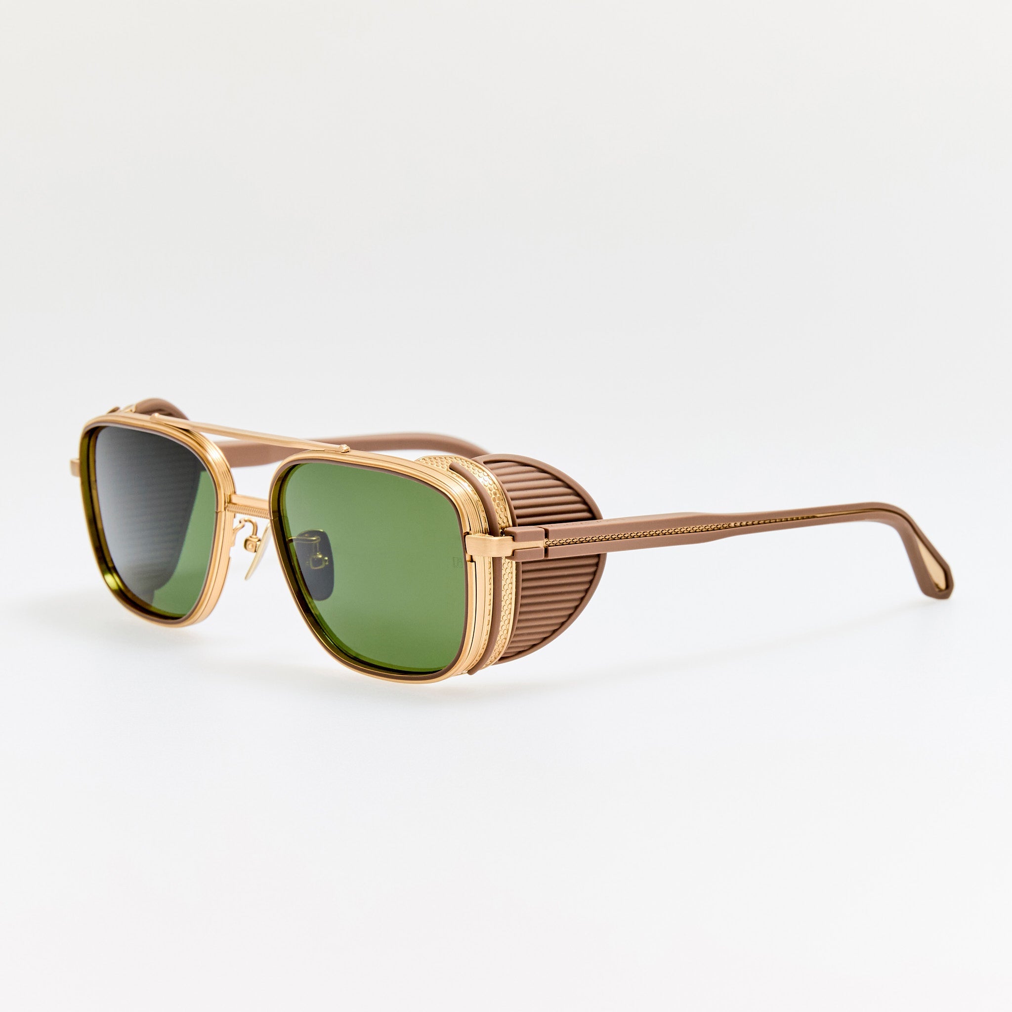 Boyd Explorer Sunglasses in Matt Champagne - LINDA FARROW - Sunglasses - 