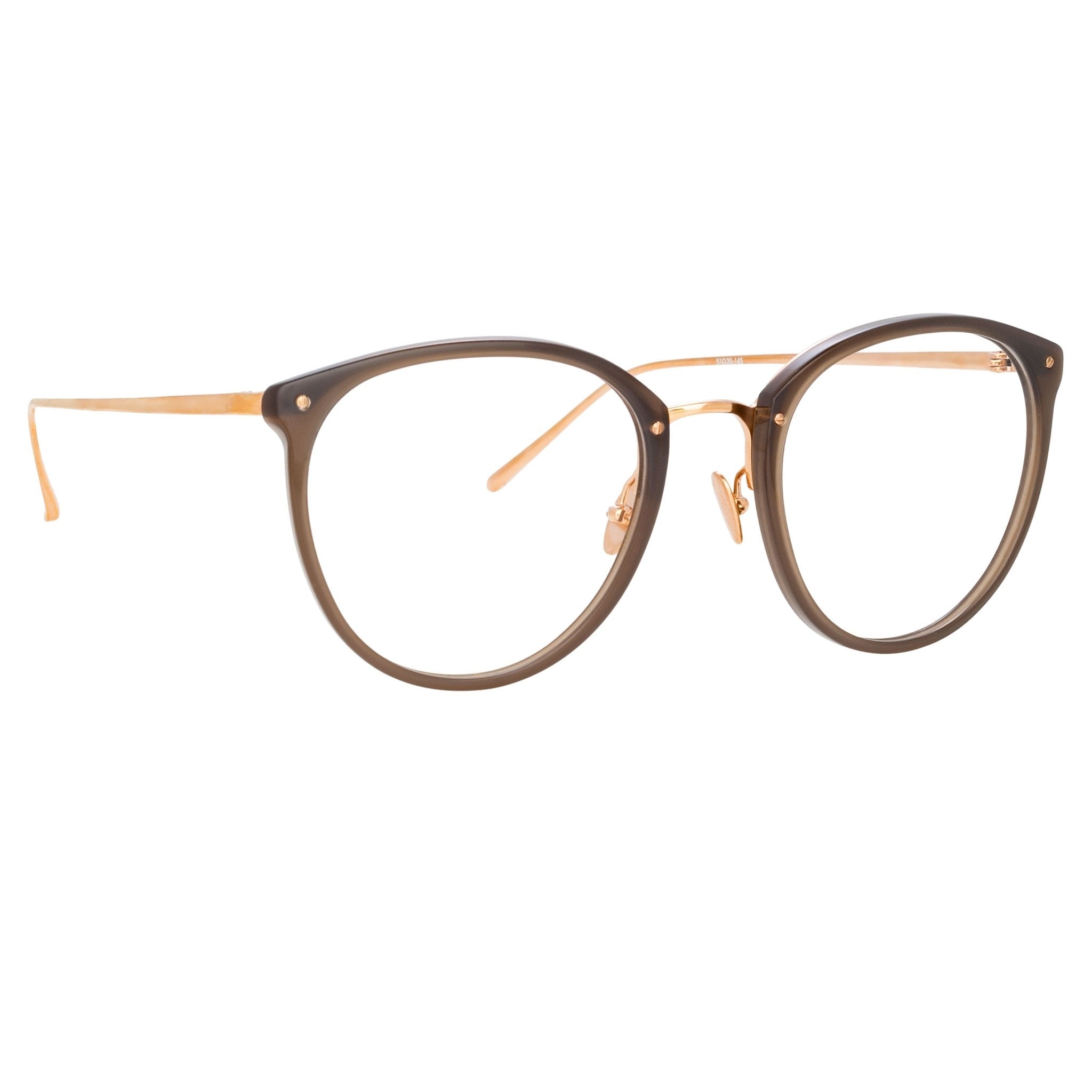 Calthorpe Optical Frame in Mocha - LINDA FARROW - Optical Frame - 