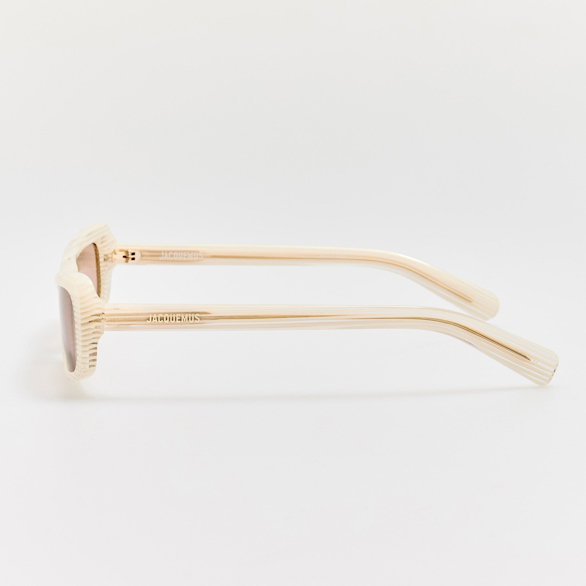 Capri Sunglasses in Cream Stripe - LINDA FARROW - Sunglasses - 