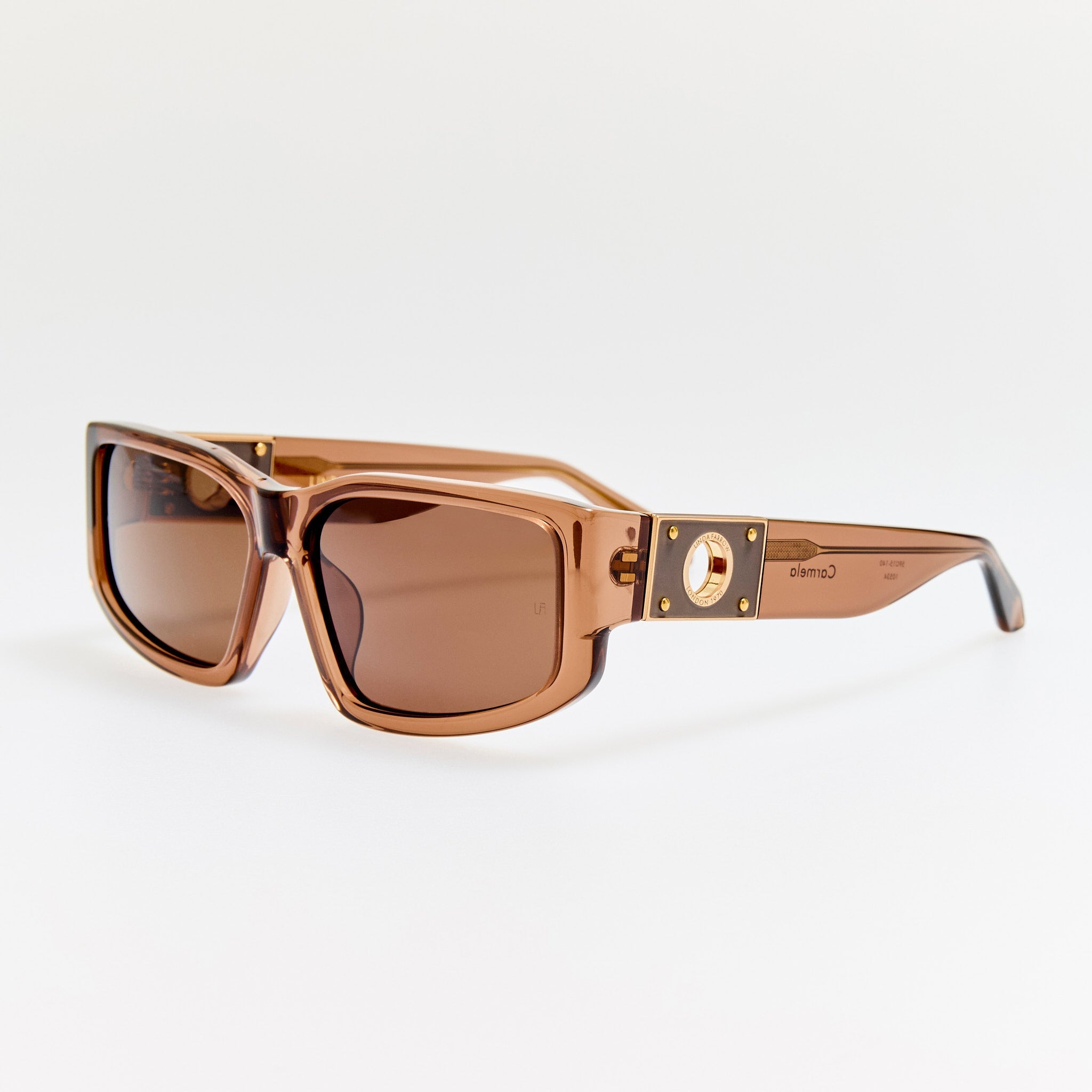 Carmela Sunglasses in Brown - LINDA FARROW - Sunglasses - 