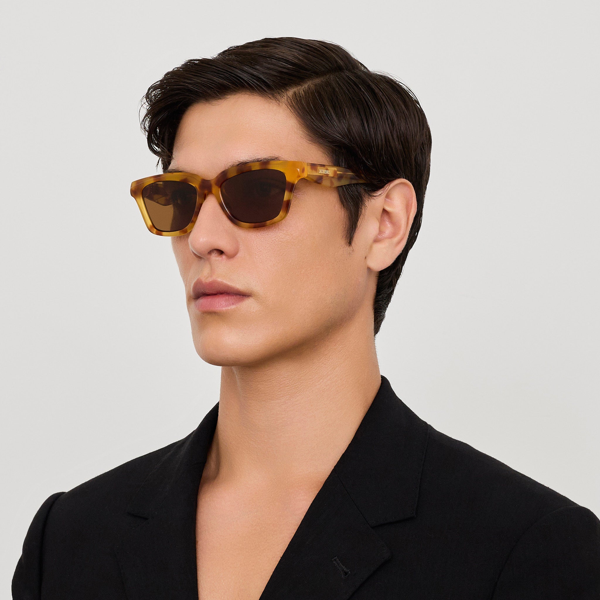 Carre Sunglasses in Beige Tortoiseshell - LINDA FARROW - Sunglasses - 