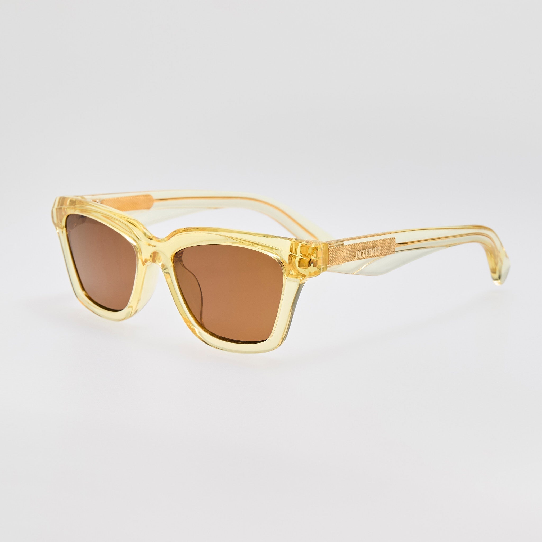 Carre Sunglasses in Crystal Yellow - LINDA FARROW - Sunglasses - 