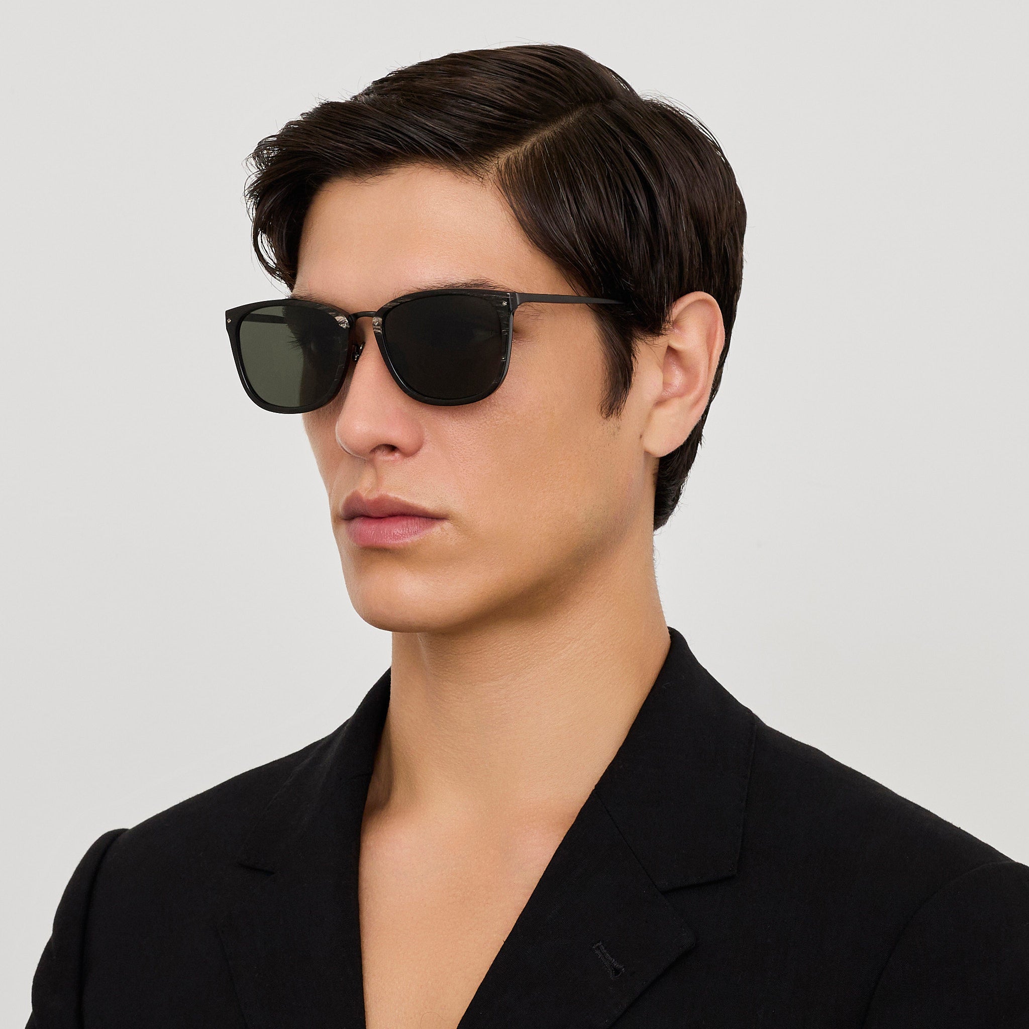 Cassin Sunglasses in Buffalo Horn and 925 Sterling Silver - LINDA FARROW - Sunglasses - 