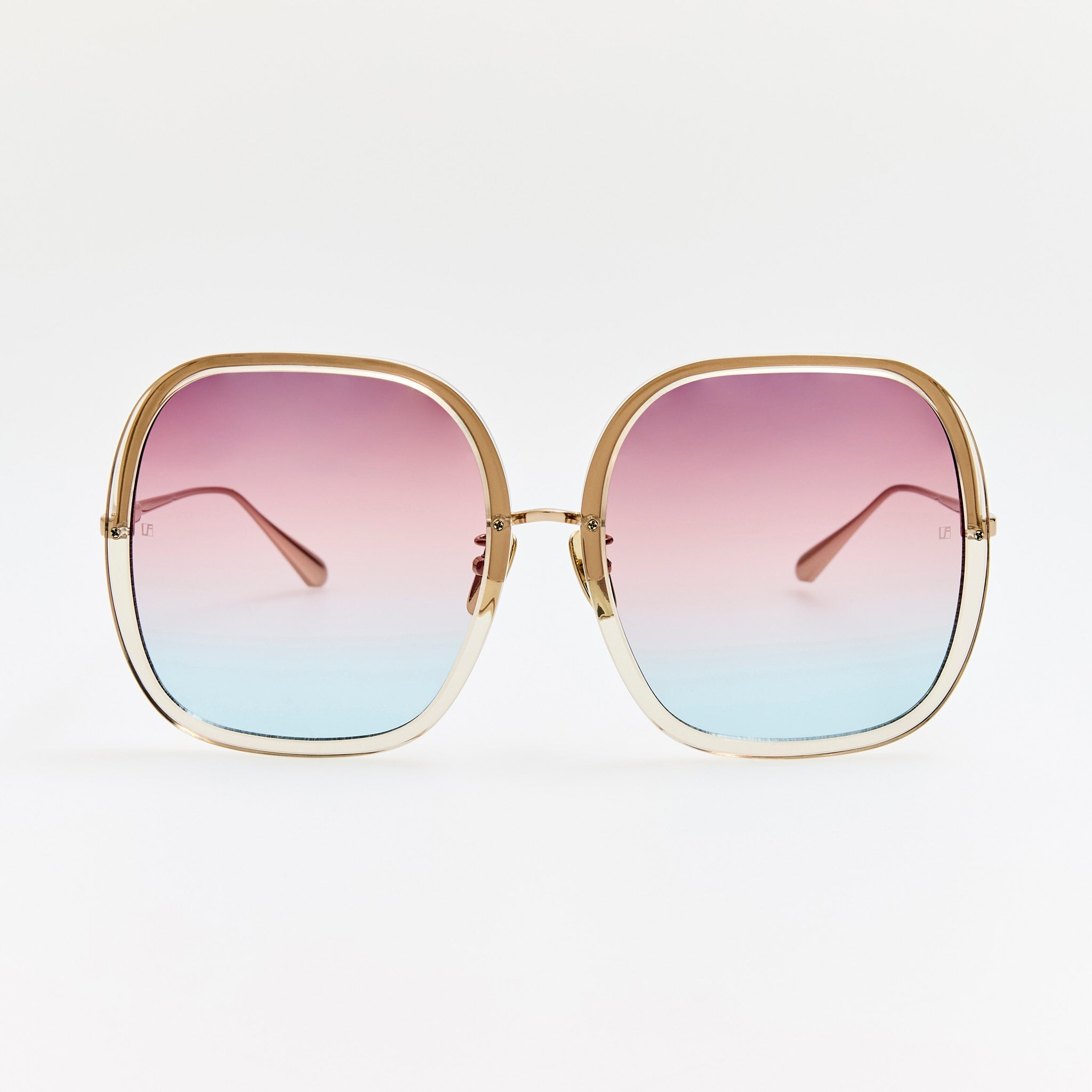 Celia Sunglasses in Truffle and Dusk - LINDA FARROW - Sunglasses - 