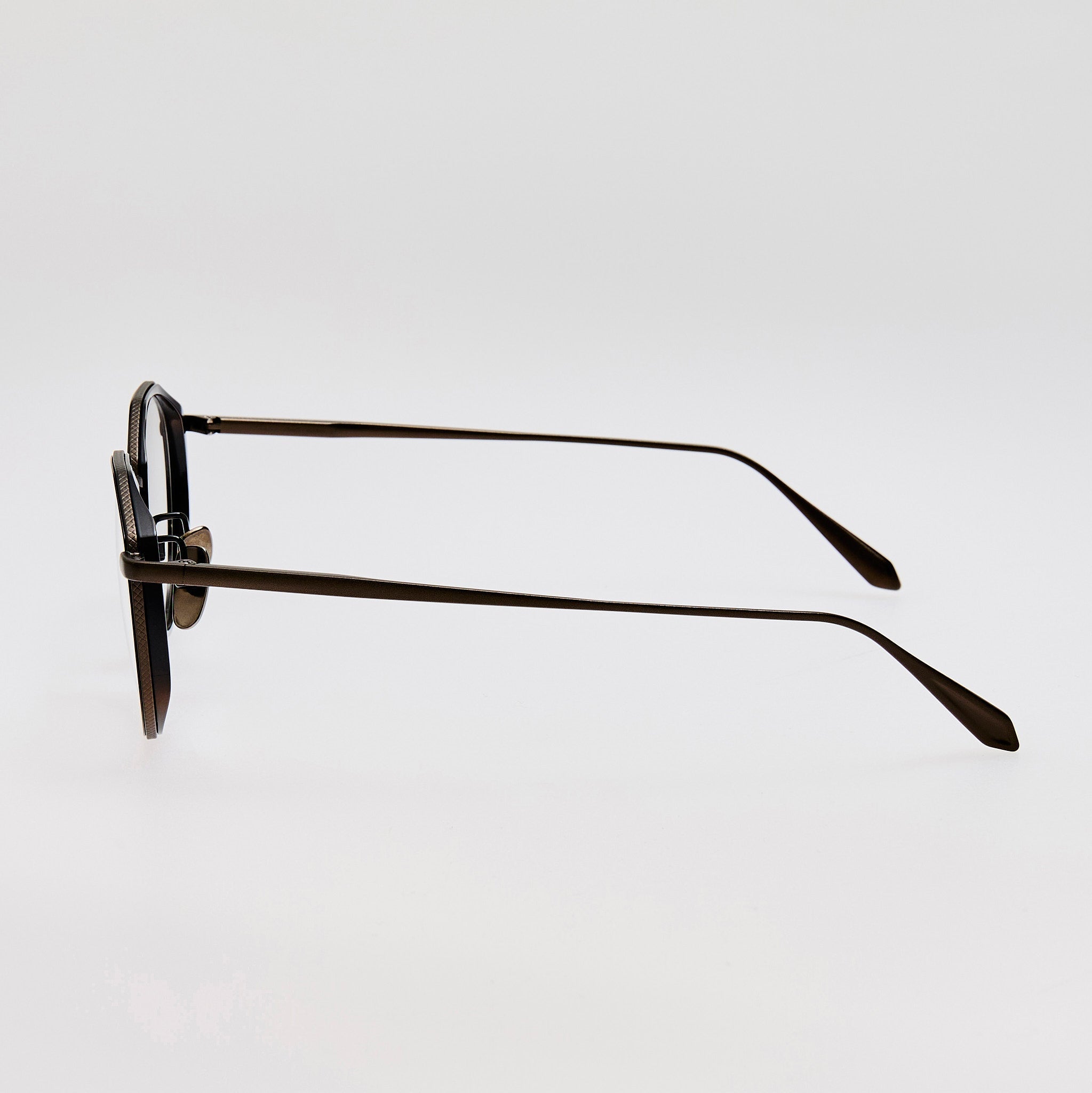Cesar Optical in Matt Black Nickel - LINDA FARROW - Optical Frame - 